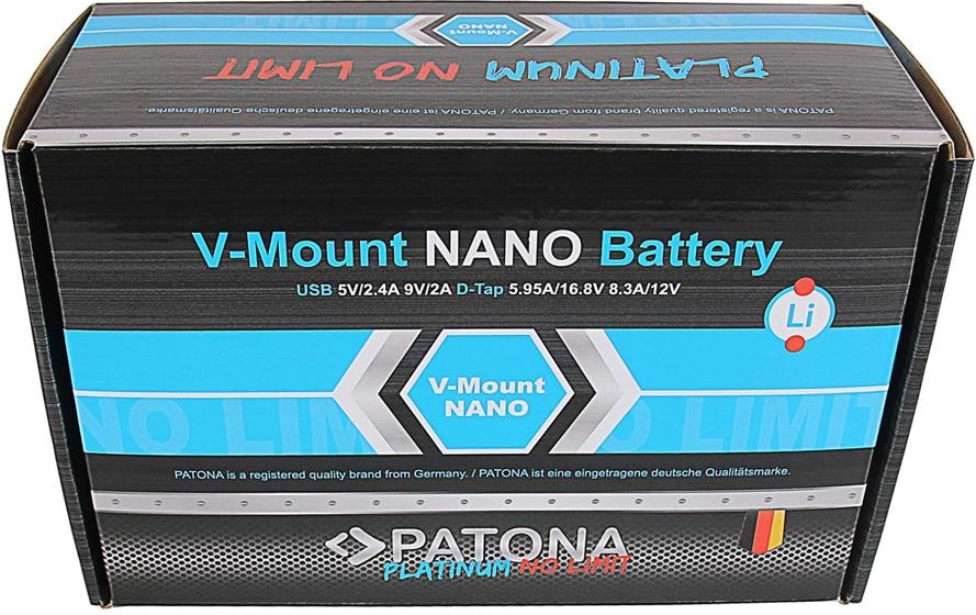   Batterie rechargeable »Patona Platinum NANO Akku für Sony DSR 600P« 6.400 mAh