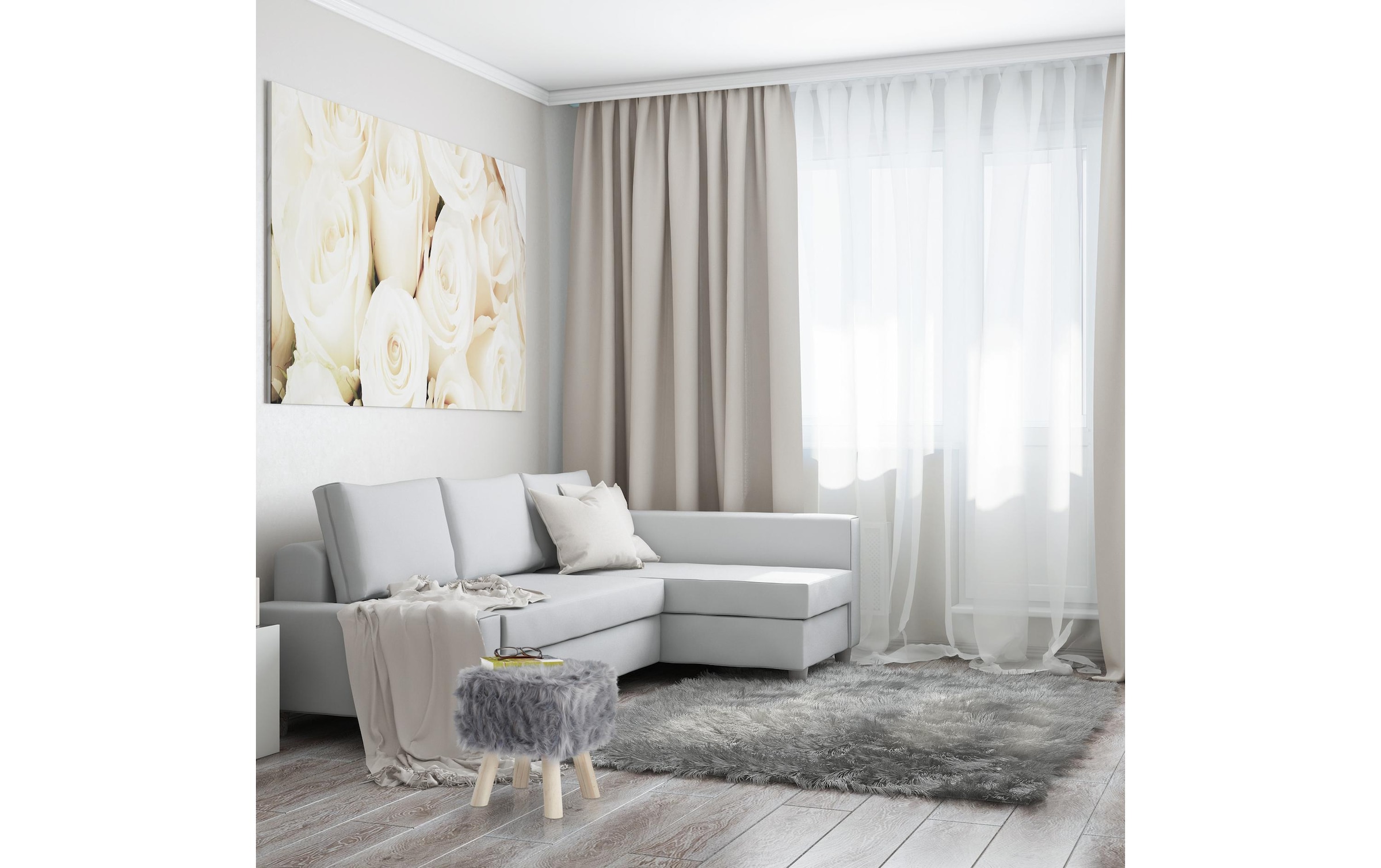 relaxdays Tabouret »37 x 32 x 32 cm« Sitzhocker