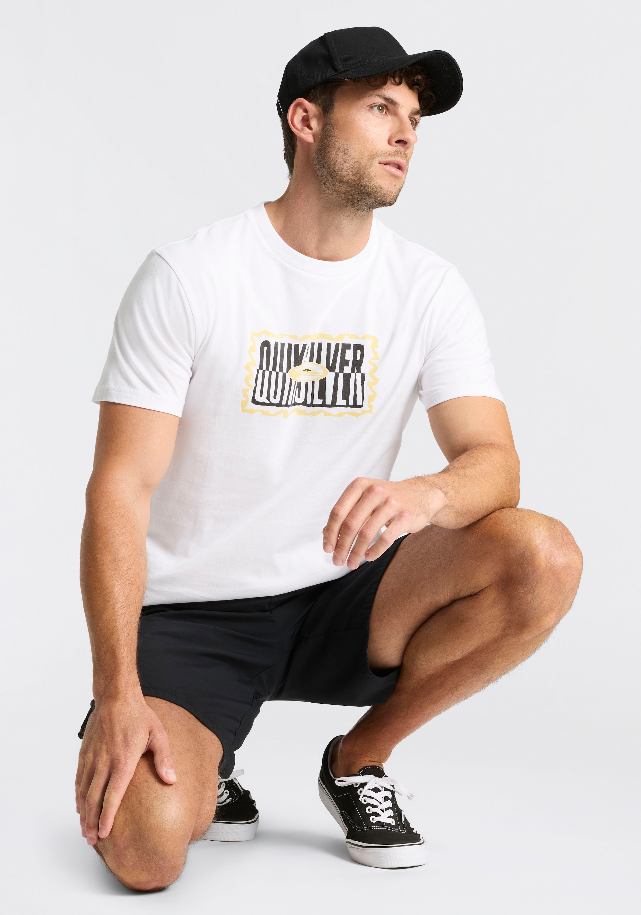 Quiksilver T-Shirt »WAYBACK TWISTED TIDES SHORT SLEEVE PACK« 2 2er-Pack, Kurzarm, sportlich, mit Rundhalsausschnitt, aus Baumwolle