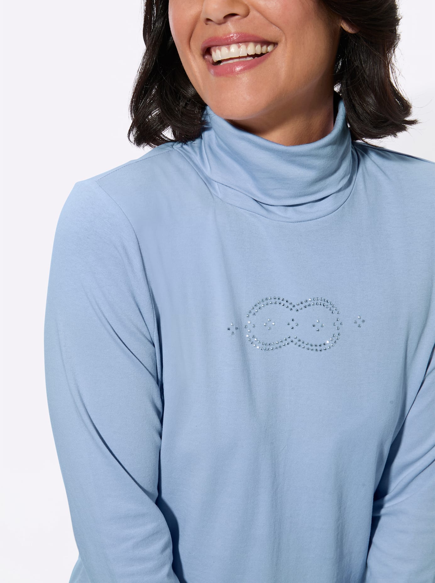 Casual Looks T-shirt à col roulé »Rollkragen-Shirt« 1