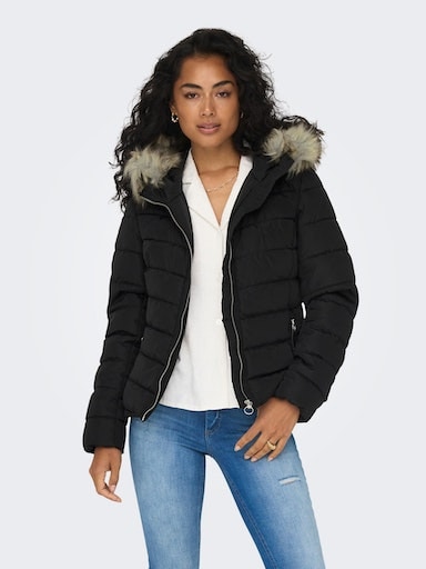 ONLY Steppjacke »ONLELLAN QUILTED HOOD JACKET CC OTW« mit Kapuze Kunstfaser,