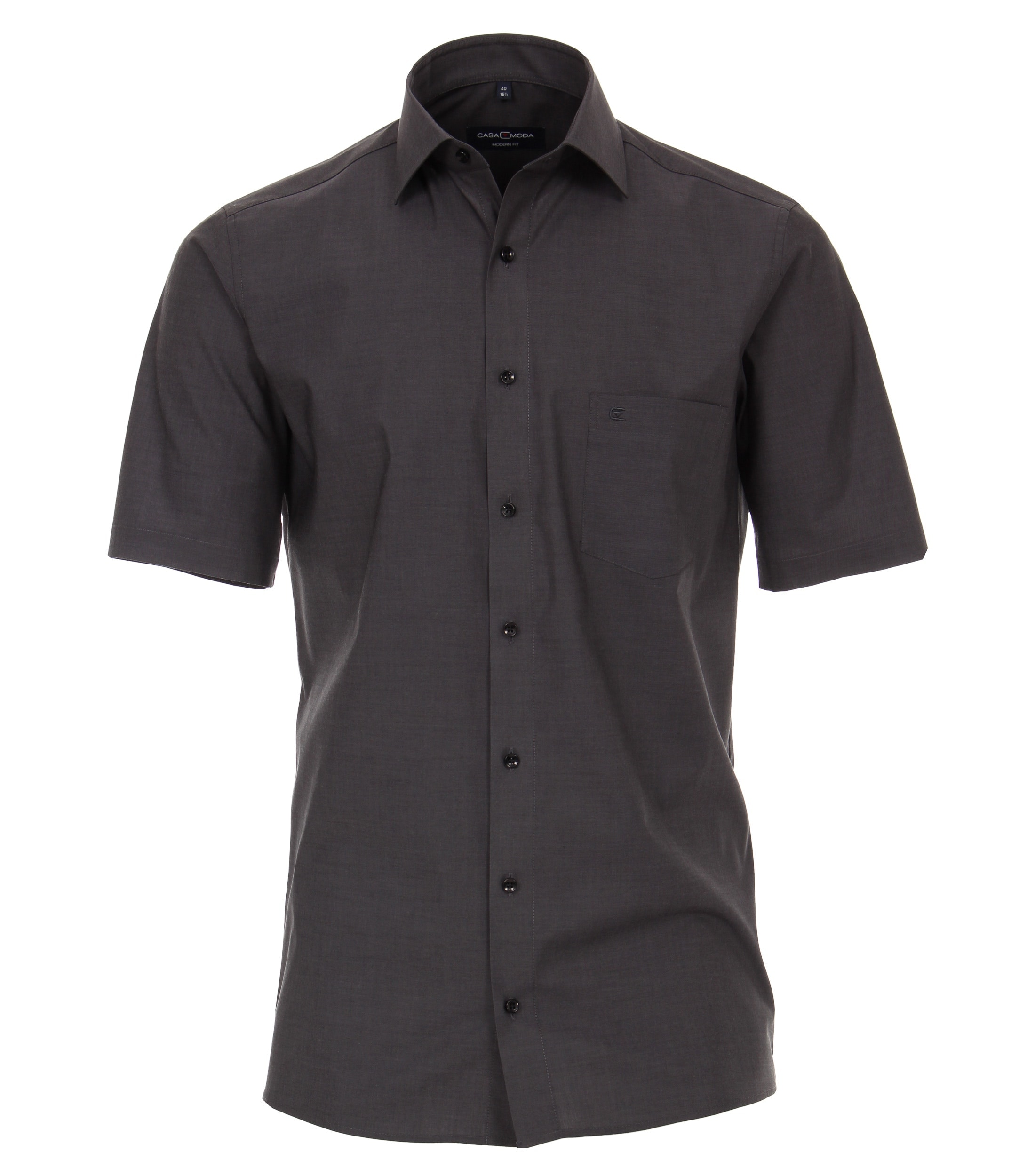 CASAMODA Chemise à manches courtes Chemise business / patte de boutonnage / coton