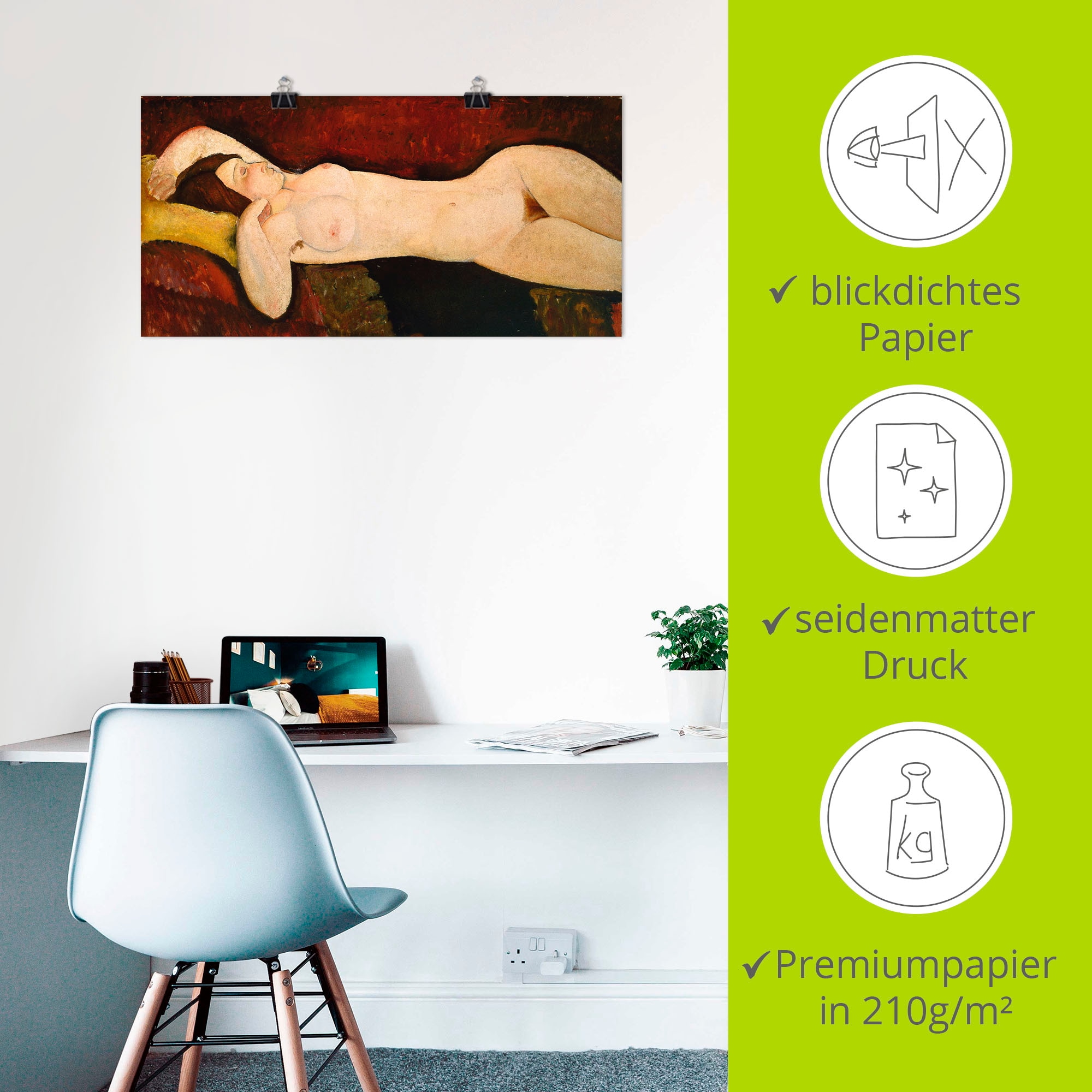 Artland Poster »Akt einer schlafenden Frau« Frau 1 Stk. tlg. ohne Rahmen