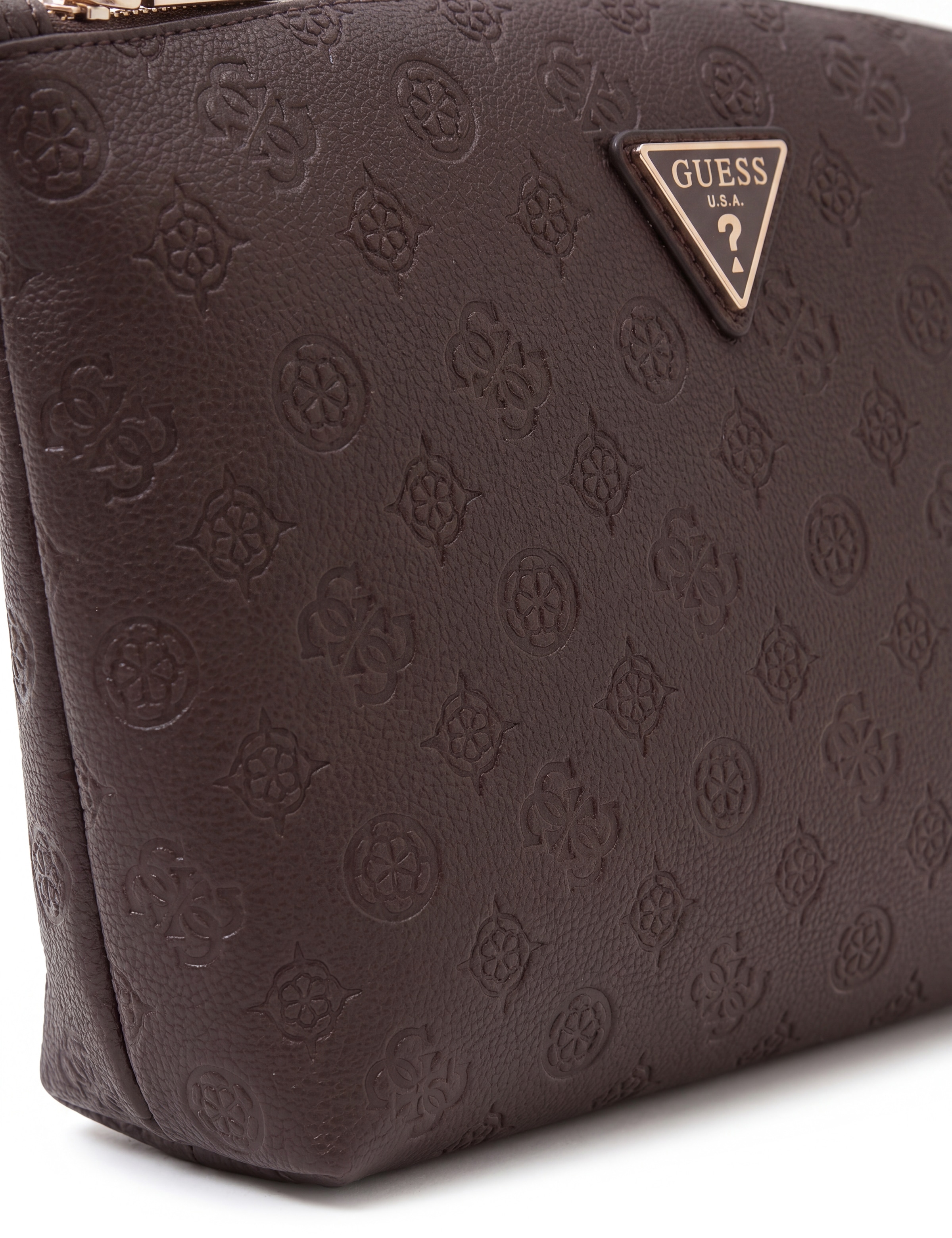 Guess Kosmetiktasche »LENWOOD TOP ZIP COSMETIC« Waschbeutel, Wash Bag, Kosmetiktasche mit Reissverschluss