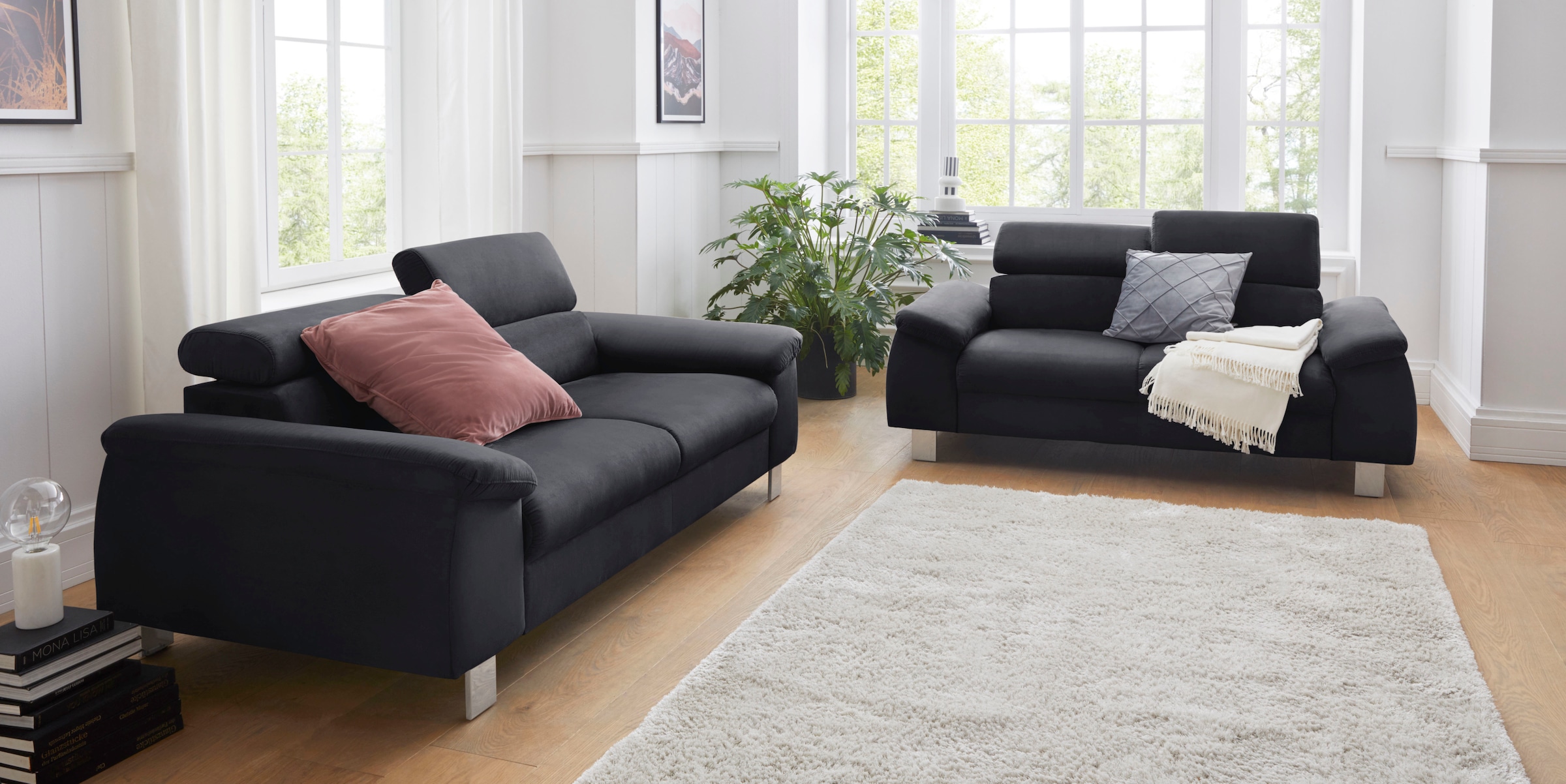 COTTA 2-Sitzer »Komaris, B: 177 cm« mit Kopfteilverstellung