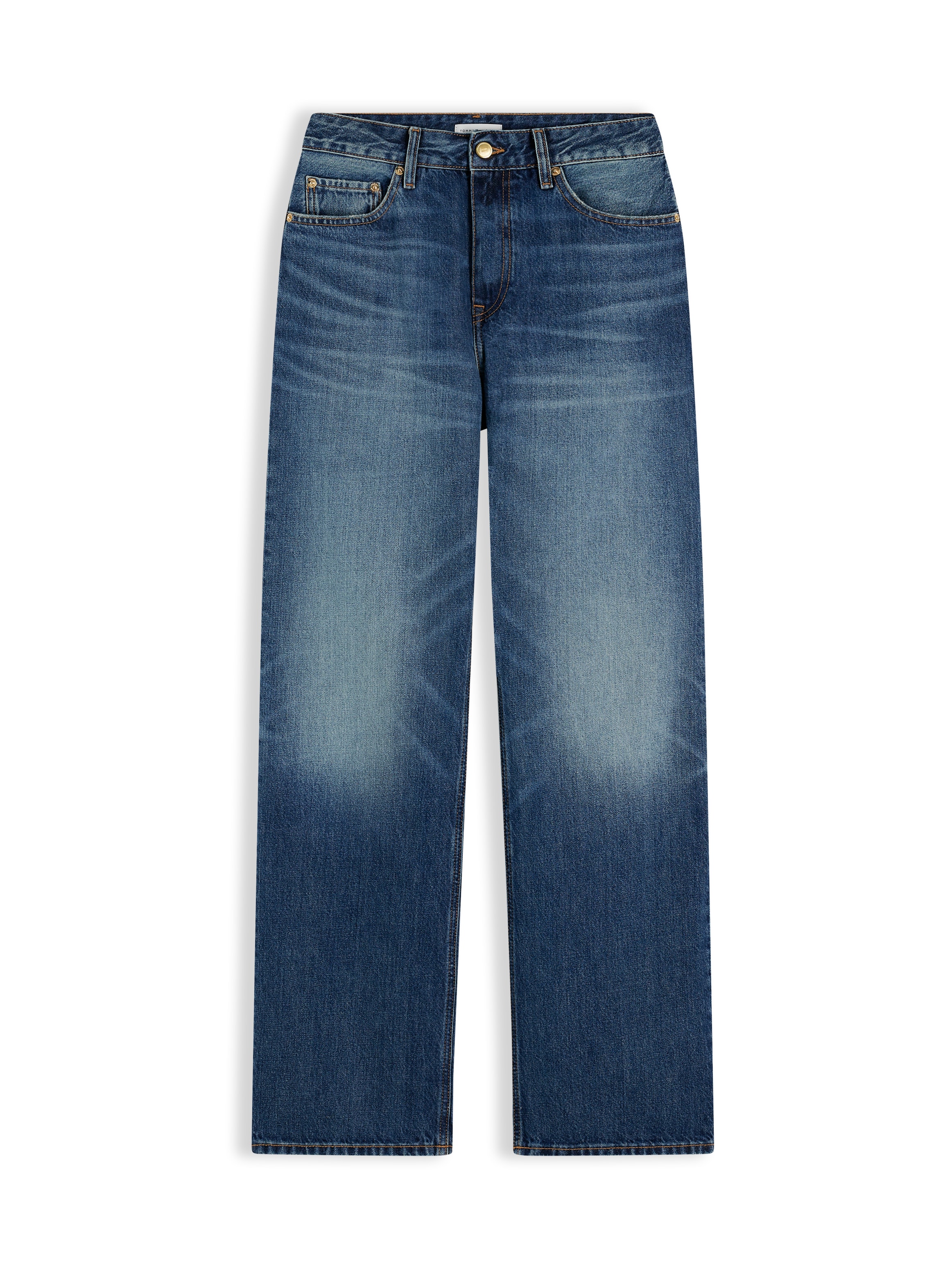 Tommy Hilfiger Jeans droit »LOOSE STRAIGHT CAM RW« Coton, coupe droite, taille normale