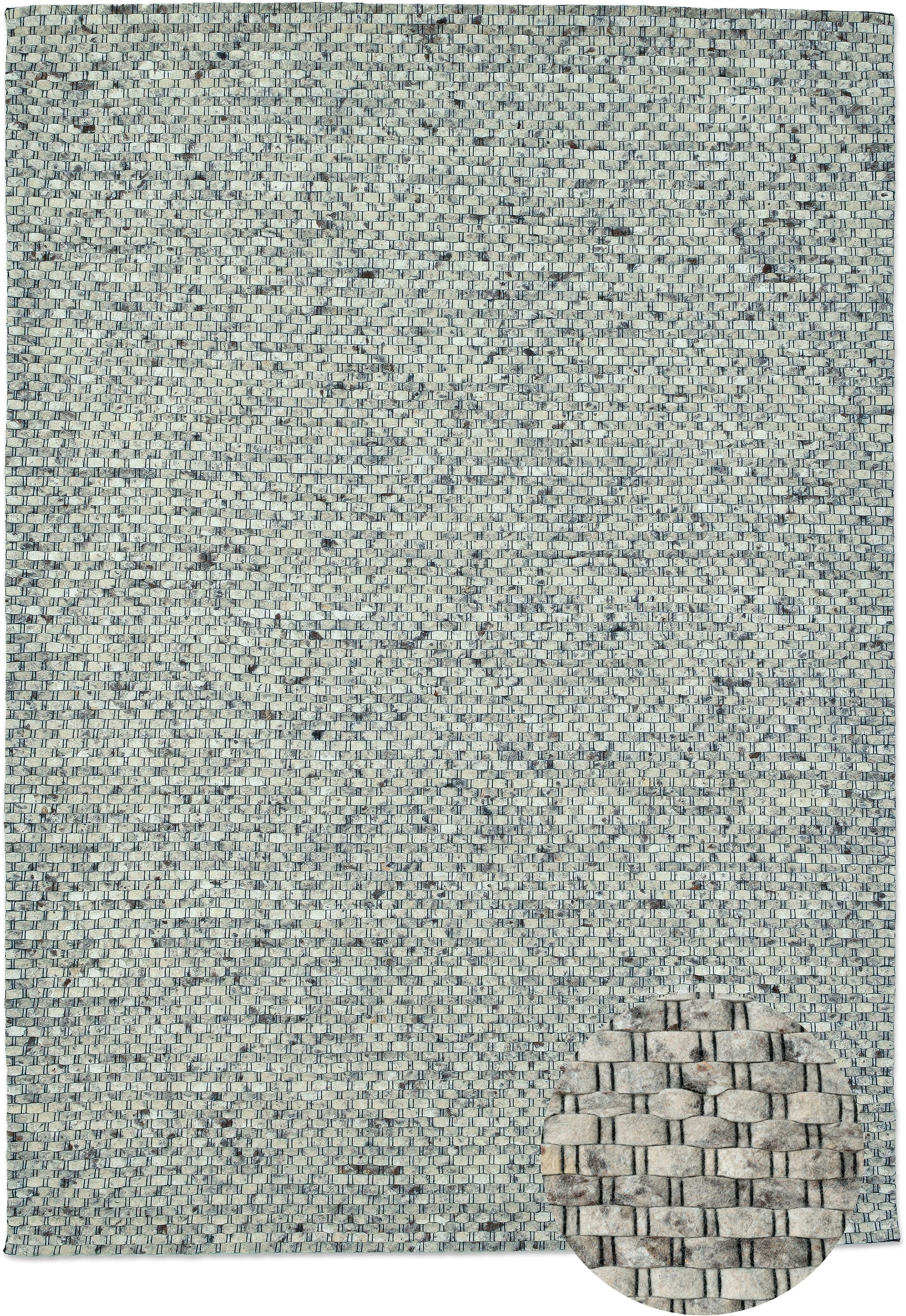 THEKO Tapis en laine »Tauern« Rectangulaire 10 mm Höhe Handweb Teppich, reine Wolle, handgewebt