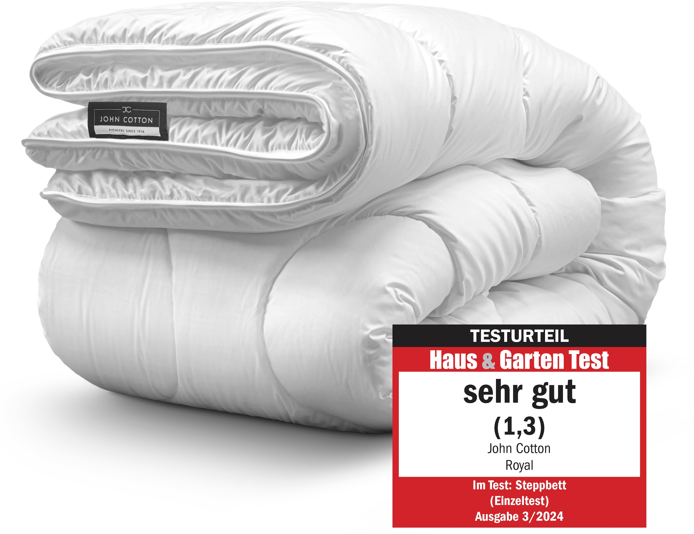 John Cotton Microfaserbettdecke »Royal, Bettdecken für Sommer und Winter« normal Füllung ausvoluminoeserundflauschigerPolyester 1 Stk. tlg. Bettdecke 135x200 cm, 155x220cm, hochwertige Qualität
