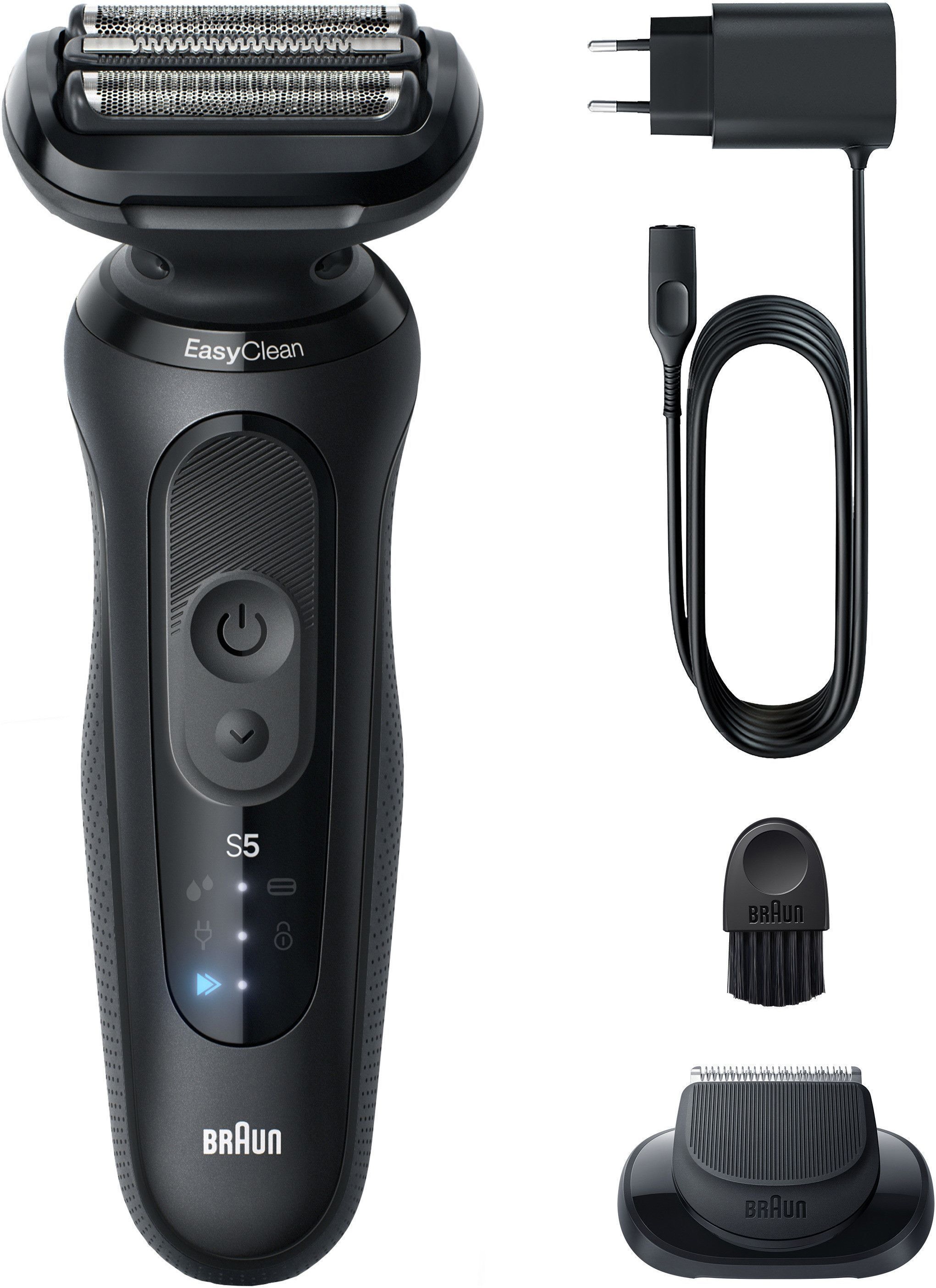 Braun Rasoirs électriques »Series 5 52-N1200s« 1 cuis Aufsätze 100% étanche, tête de tondeuse de précision, jusqu’à 50 min