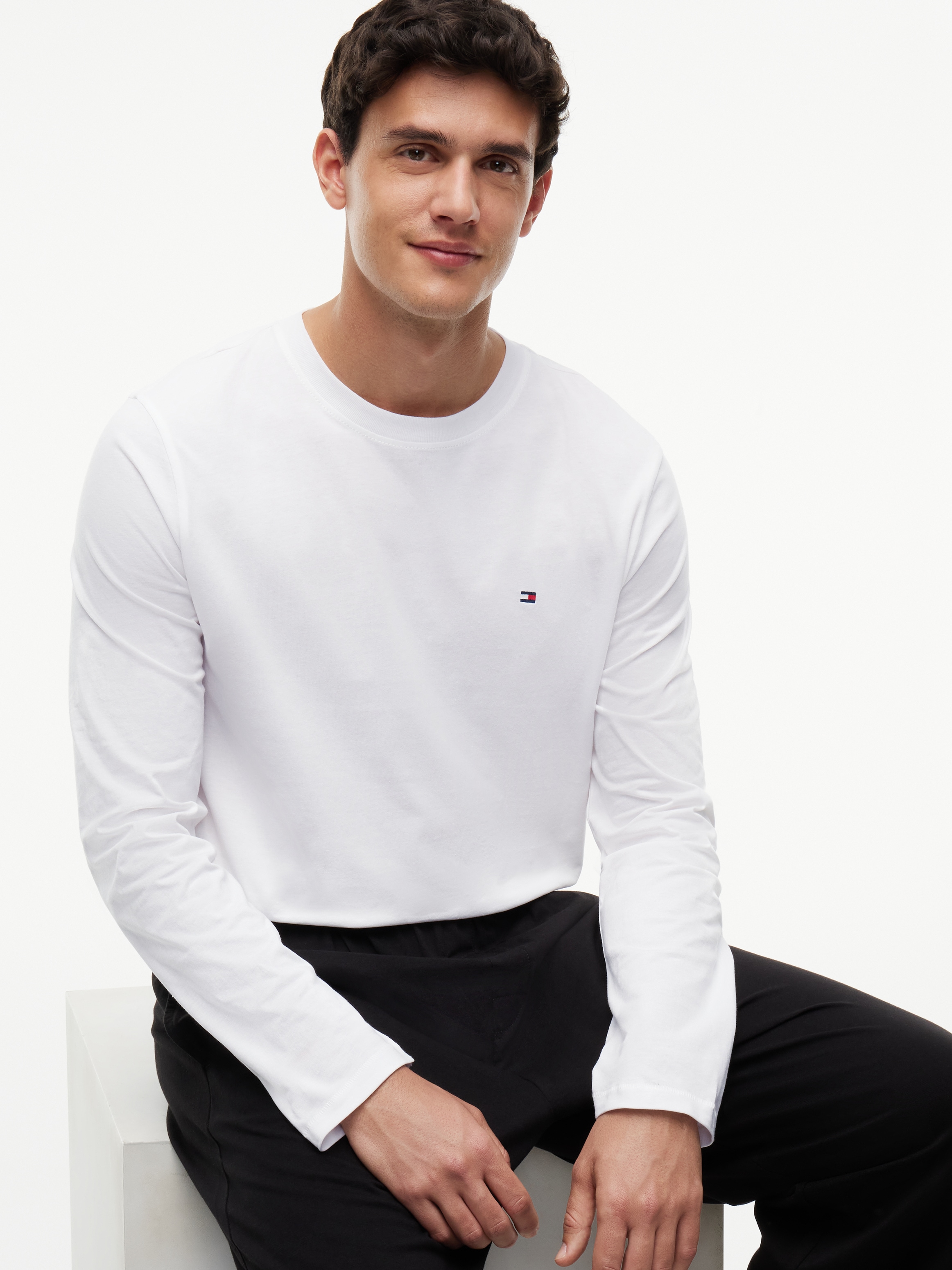 Tommy Hilfiger Underwear Pyjama »LONGSLEEVE JERSEY SET SOLID« design épuré