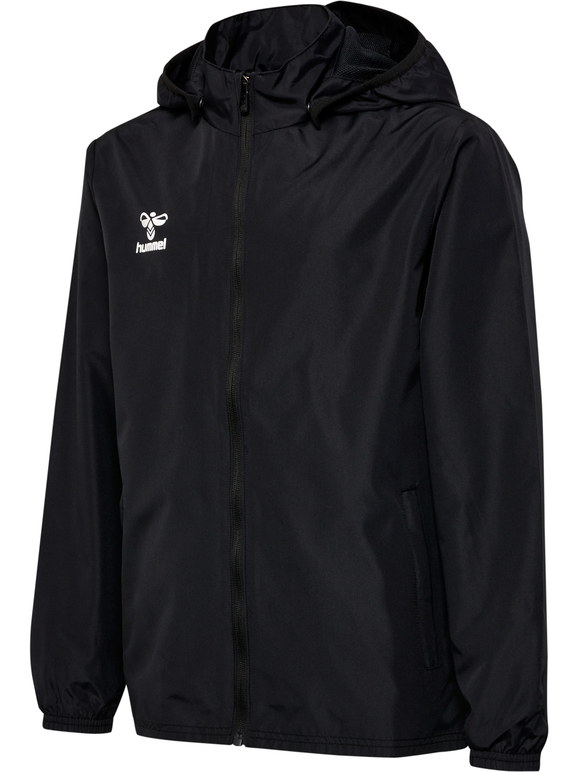 hummel Veste tous temps »HMLESSENTIAL AW JACKET KIDS« avec capuche sportlicher Stil, atmungsaktiv, wasser- und schmutzabweisen