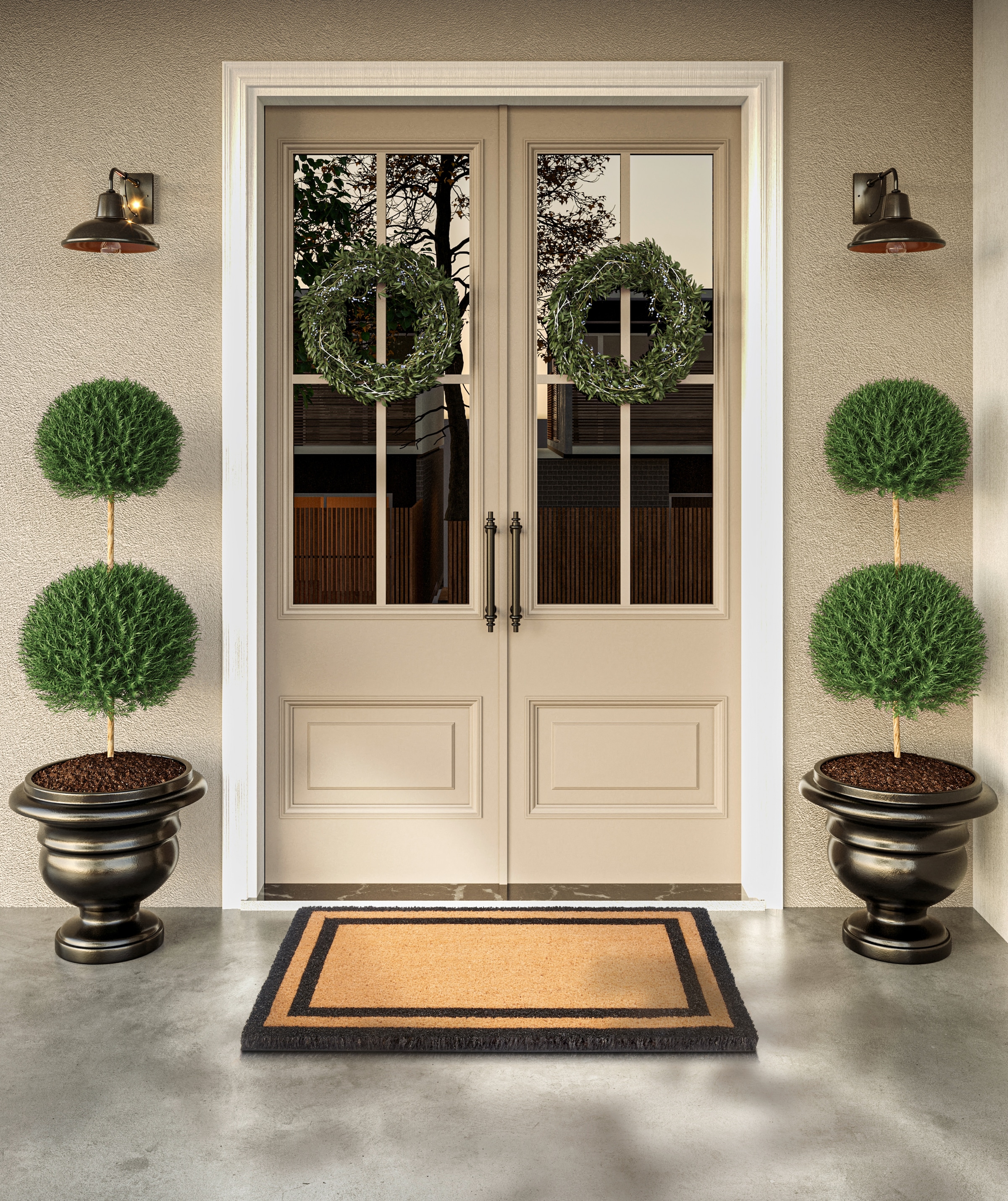 Villeroy & Boch Fussmatte »Claude, Türmatte« rechteckig 23 mm Höhe Robust, Innen, Aussen, Schmutzabtreter, Wetterfest, Natur, Kokos