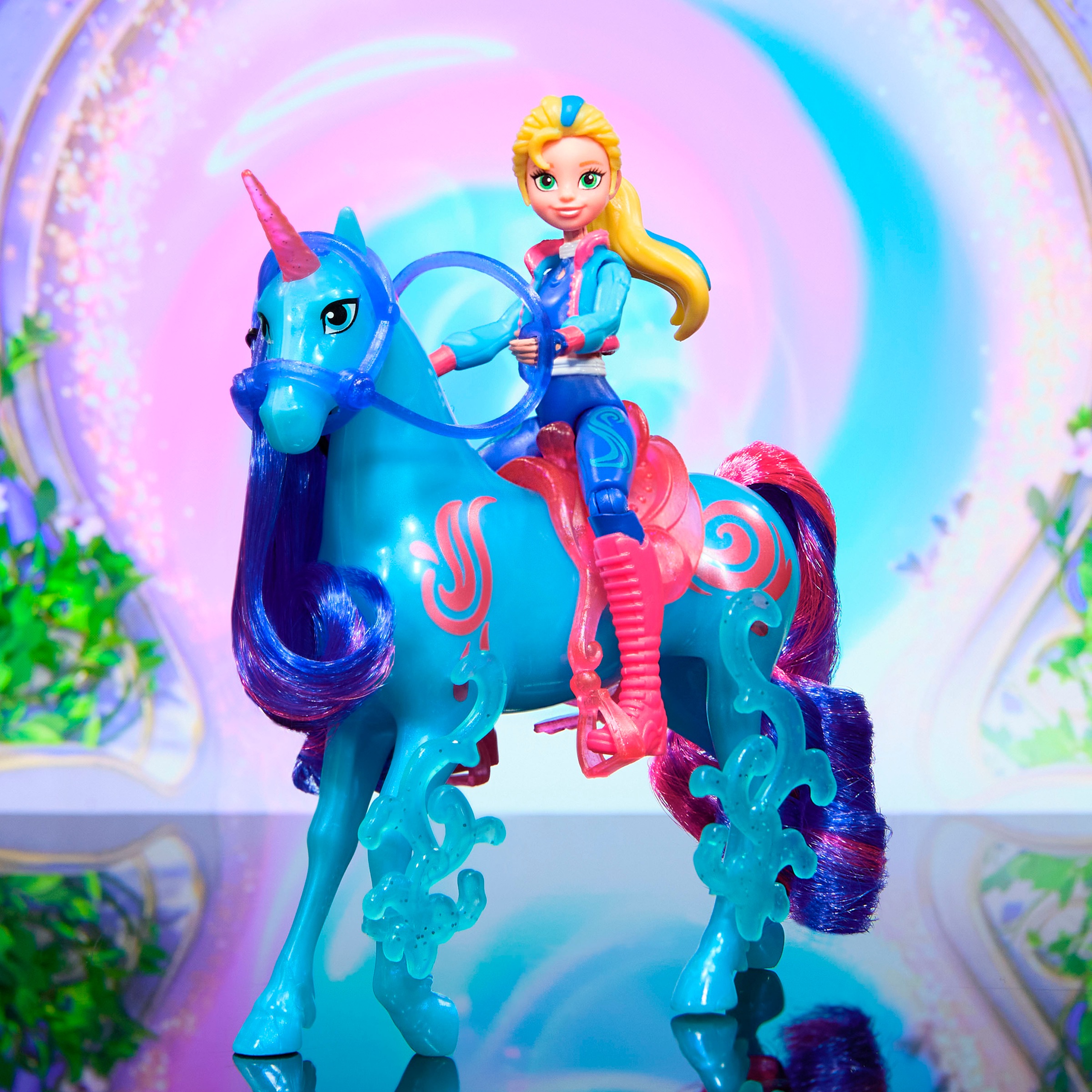 Spin Master Poupée à habiller »Unicorn Academy - Isabel & Einhorn River« avec crinière véritable