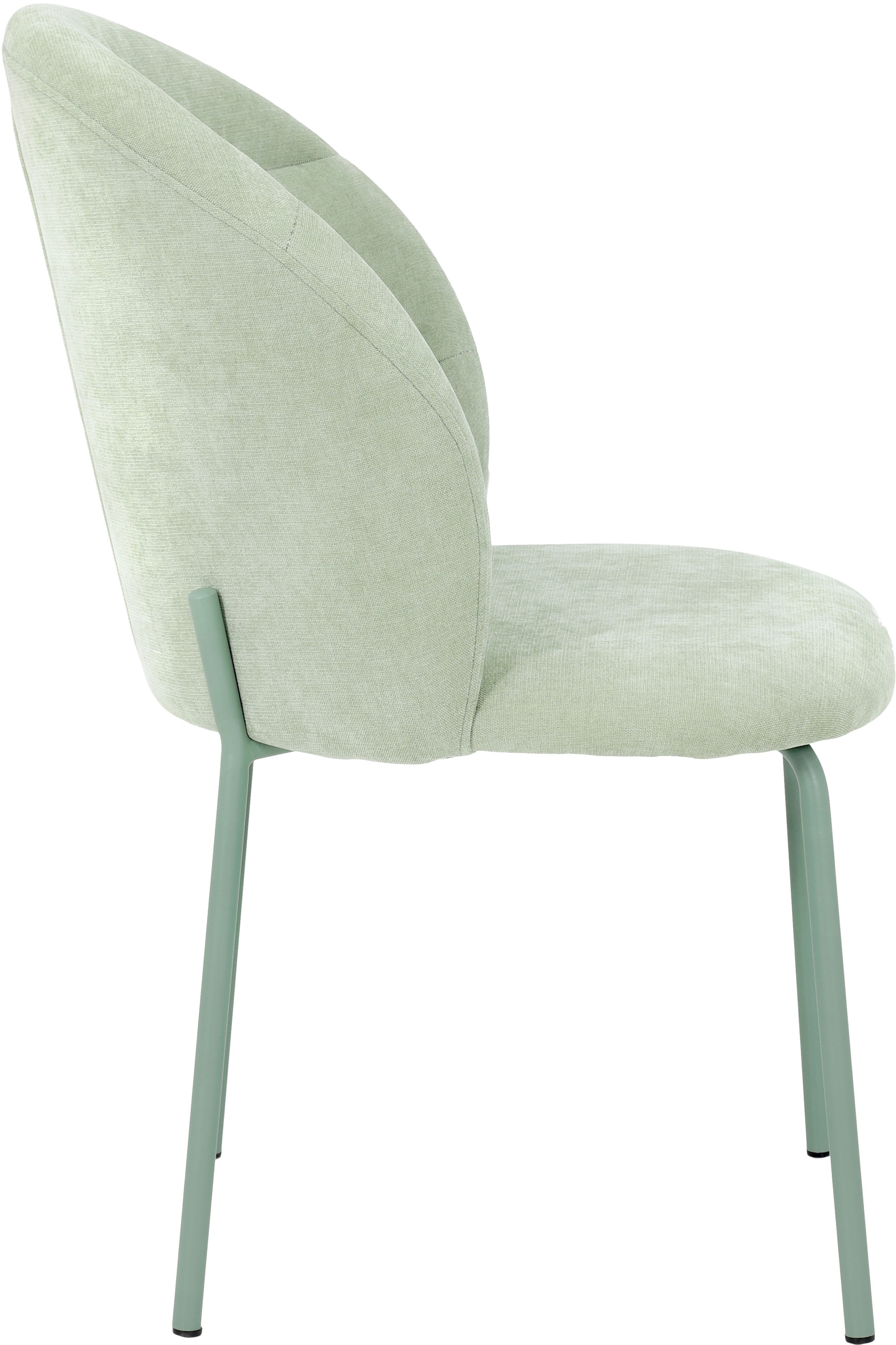 TOM TAILOR HOME Chaise à 4 pieds »LEAF CHAIR« (Set) 2 cuis4-Fussgestell, Raffung in der Rückenlehne