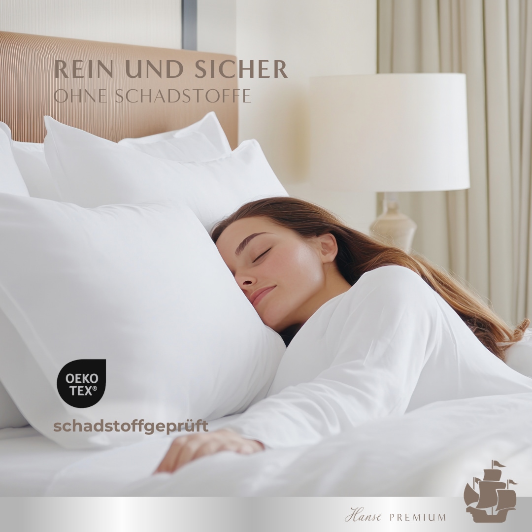 Hanse mit Kogge Kopfkissen »Hanse Premium Loungekissen, Luxuskissen, Made in Germany, 80x80 cm« Füllung: 100% Polyester 1 Stk. tlg. Kissen 80x80cm