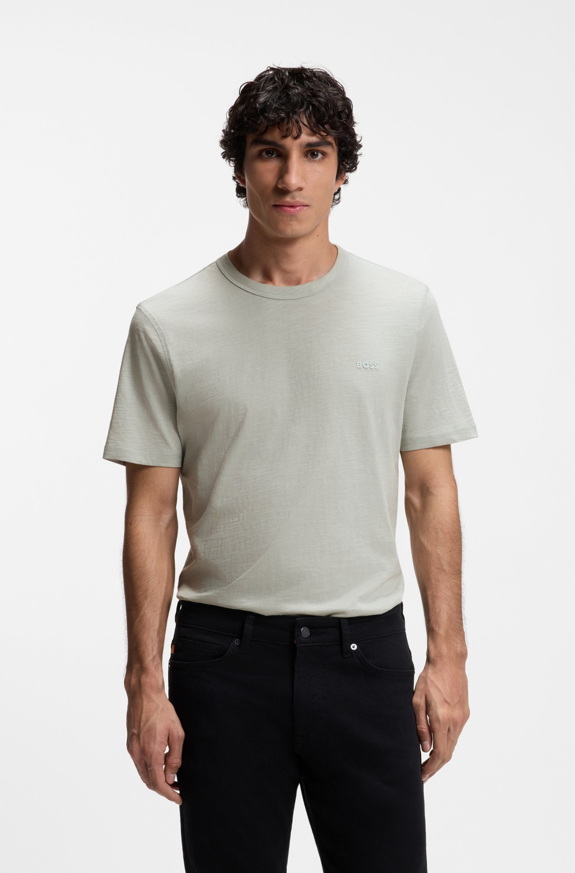 BOSS ORANGE T-shirt »Tegood« Rundhalsausschnitt, Regular Fit, Logoschriftzug