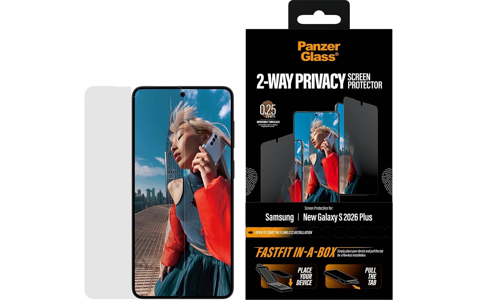 PanzerGlass Verre de protection d'écran »2-Way Privacy Screen Protector Samsung Galaxy S26+ FF« für Galaxy S26+
