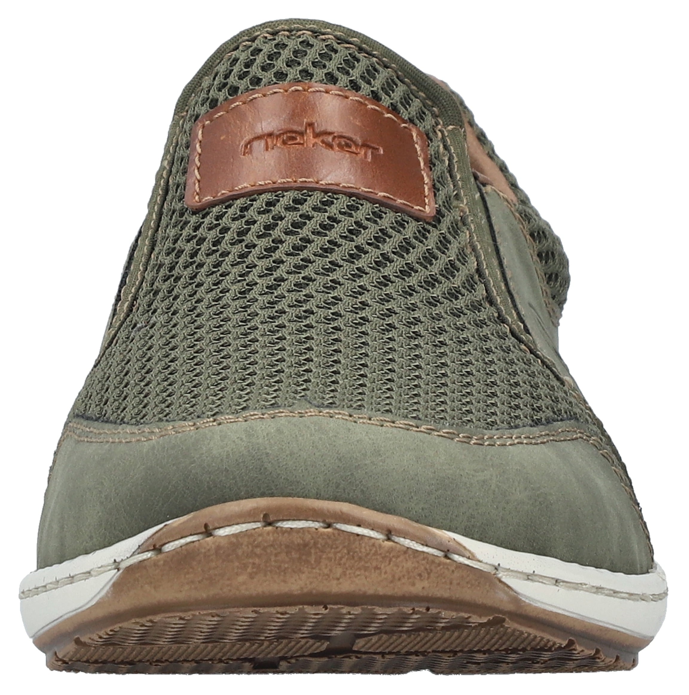 Rieker Slipper  Sommerschuh, Schlupfschuh, Freizeitschuh mit kontrastfarbenen Besätzen