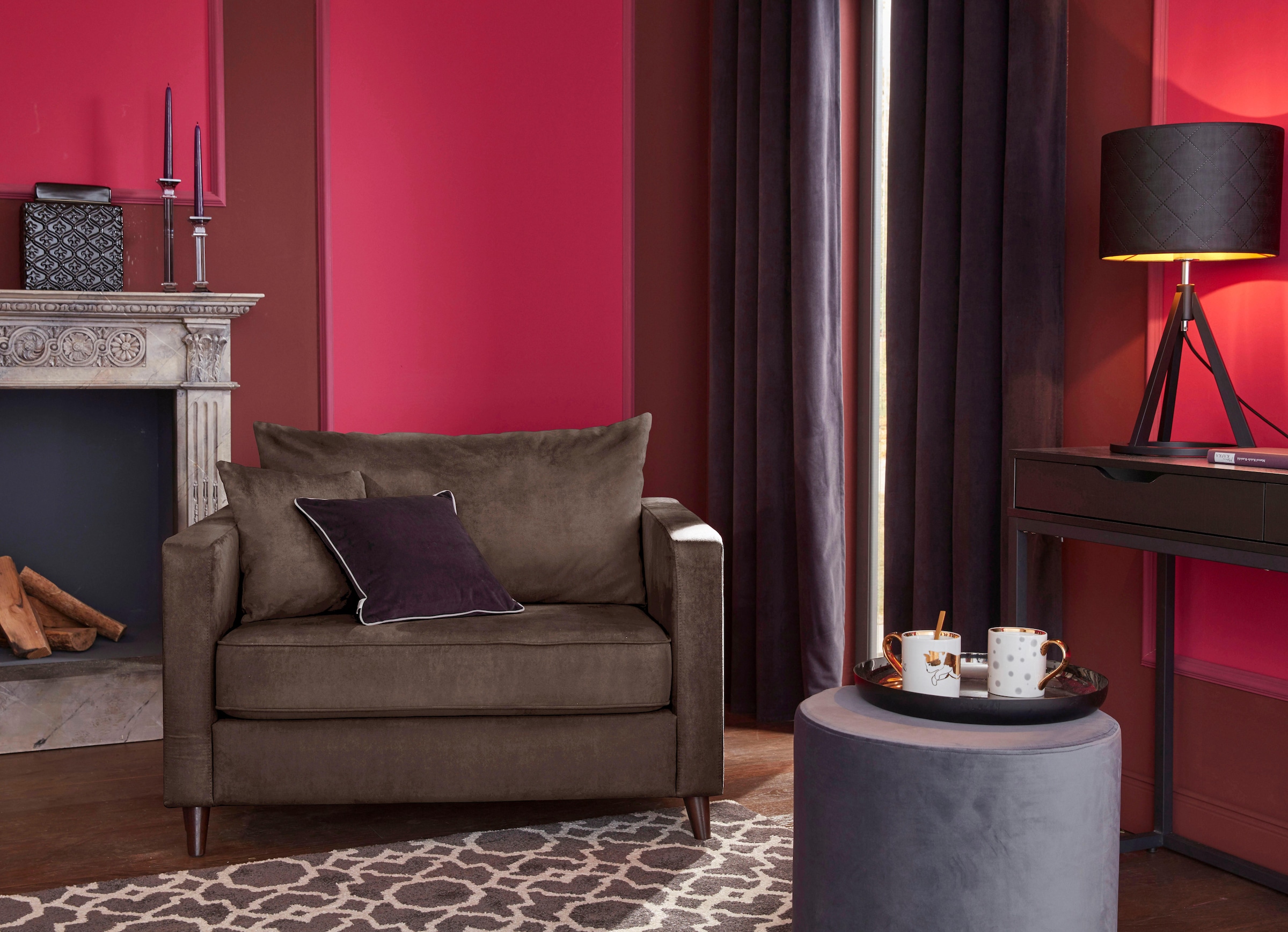Home affaire Fauteuil »Renesse« lose Kissen, Keder an Sitzkissen