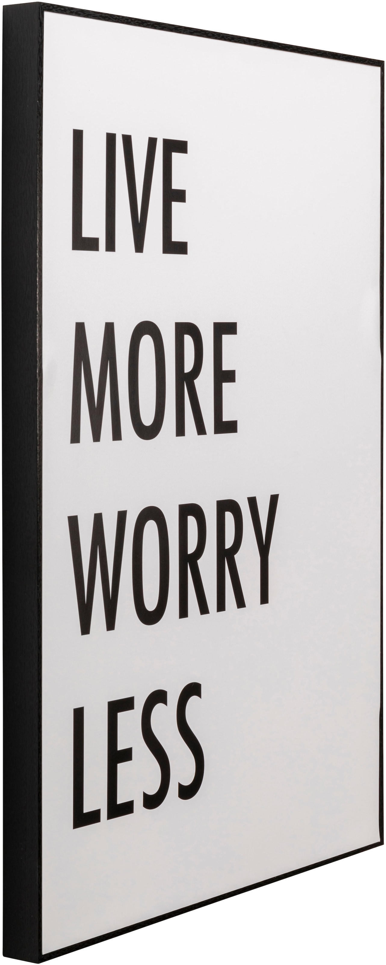 Kare Design Bild mit Rahmen »Gerahmtes Bild Big Live More« Set, 2, 2 Stk. tlg.