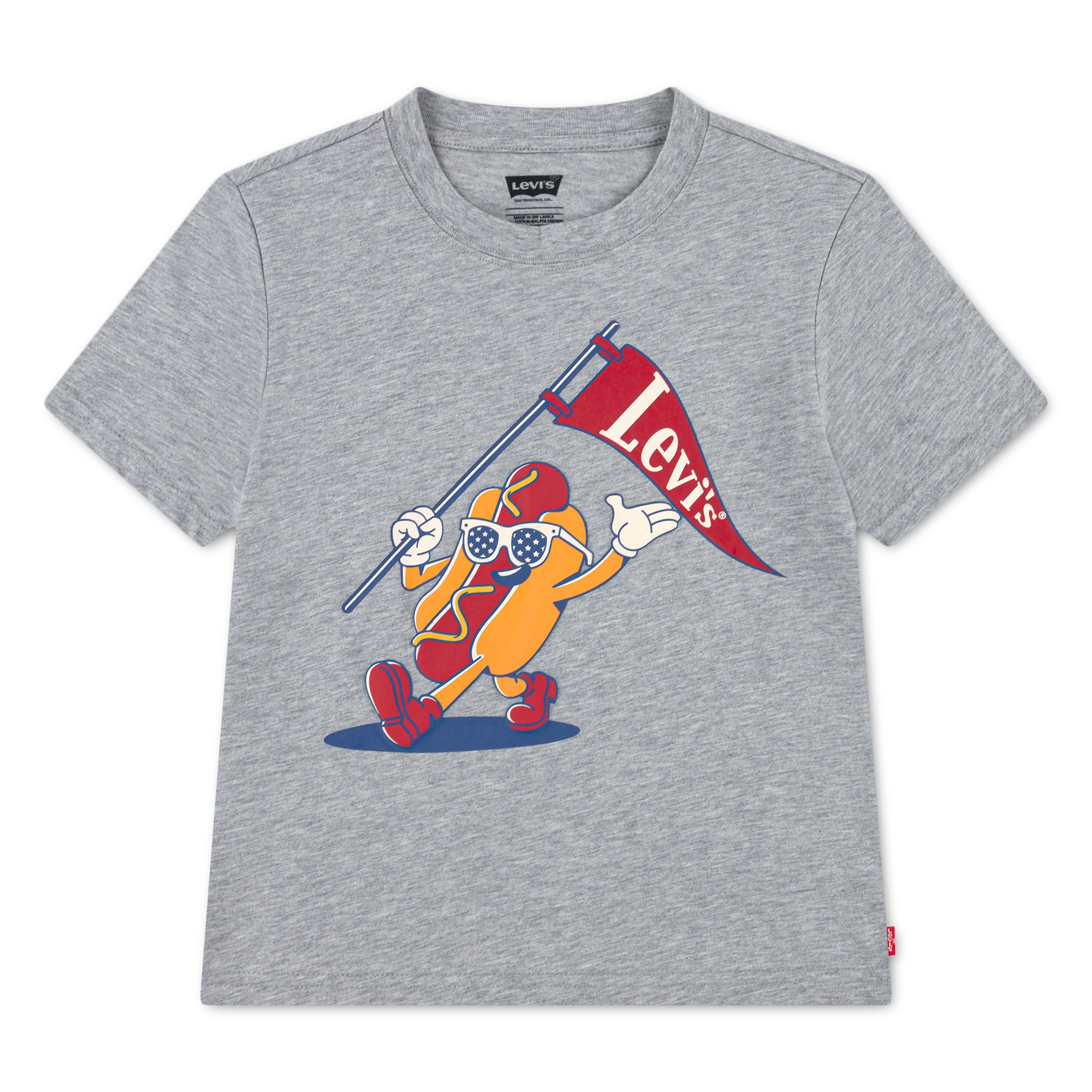 Levi's® Kids T-Shirt »LVB PARADING HOT DOG TEE« for Boys, mit Logoprint, meliert