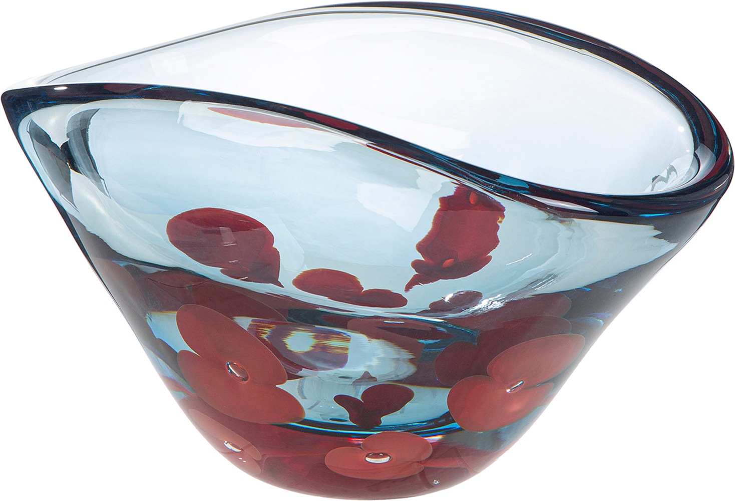 GILDE Schale »Schale Rose klar« 1 aus Glas Glasschale, Rosenmotiv, Dekoschale, Tischdeko, romantisch, stilvoll