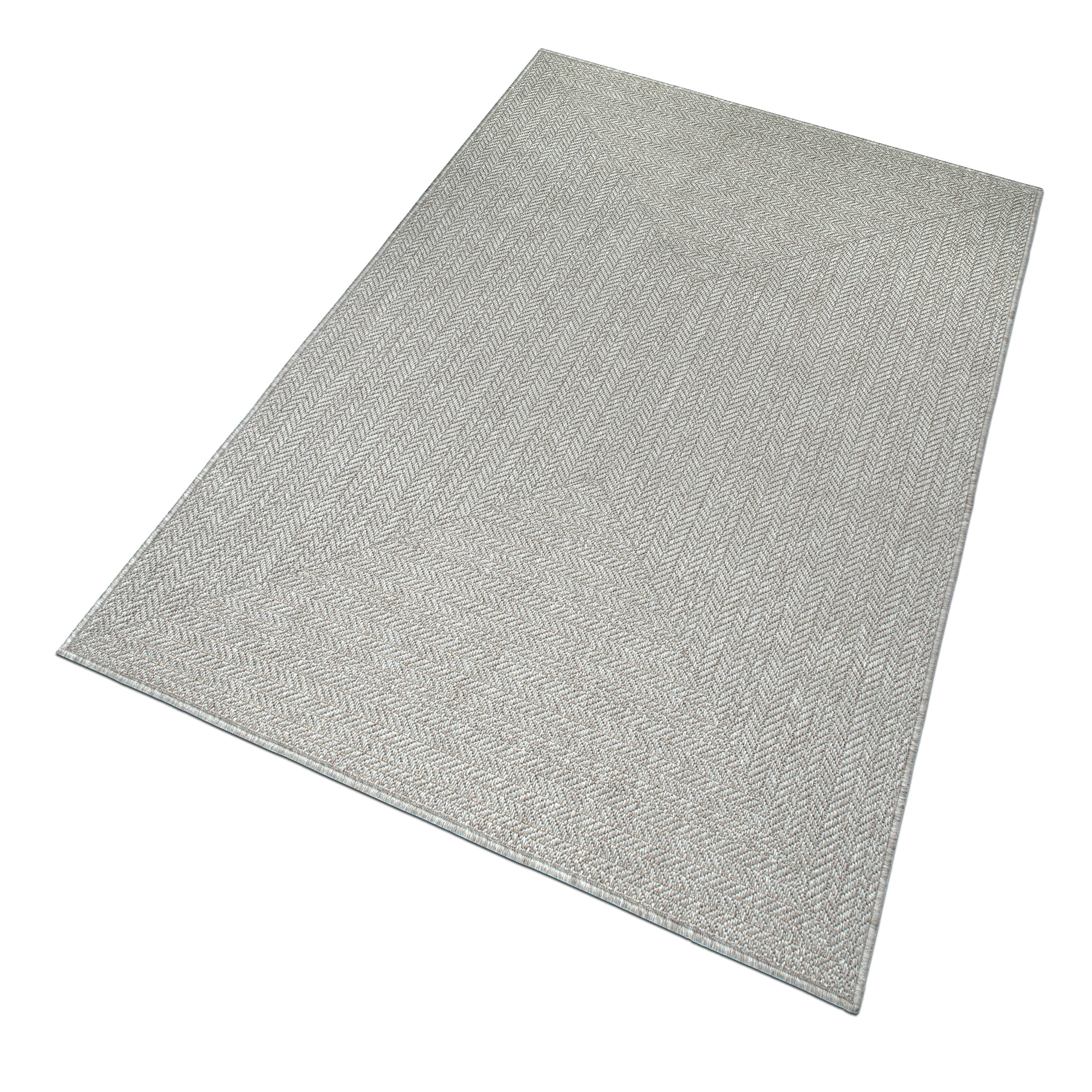 GOODproduct Teppich »Aliv, Fischgräten-Design auch für Balkon und Terrasse« rechteckig 3 mm Höhe In- und Outdoor geeignet, Wetterfest & UV-beständig
