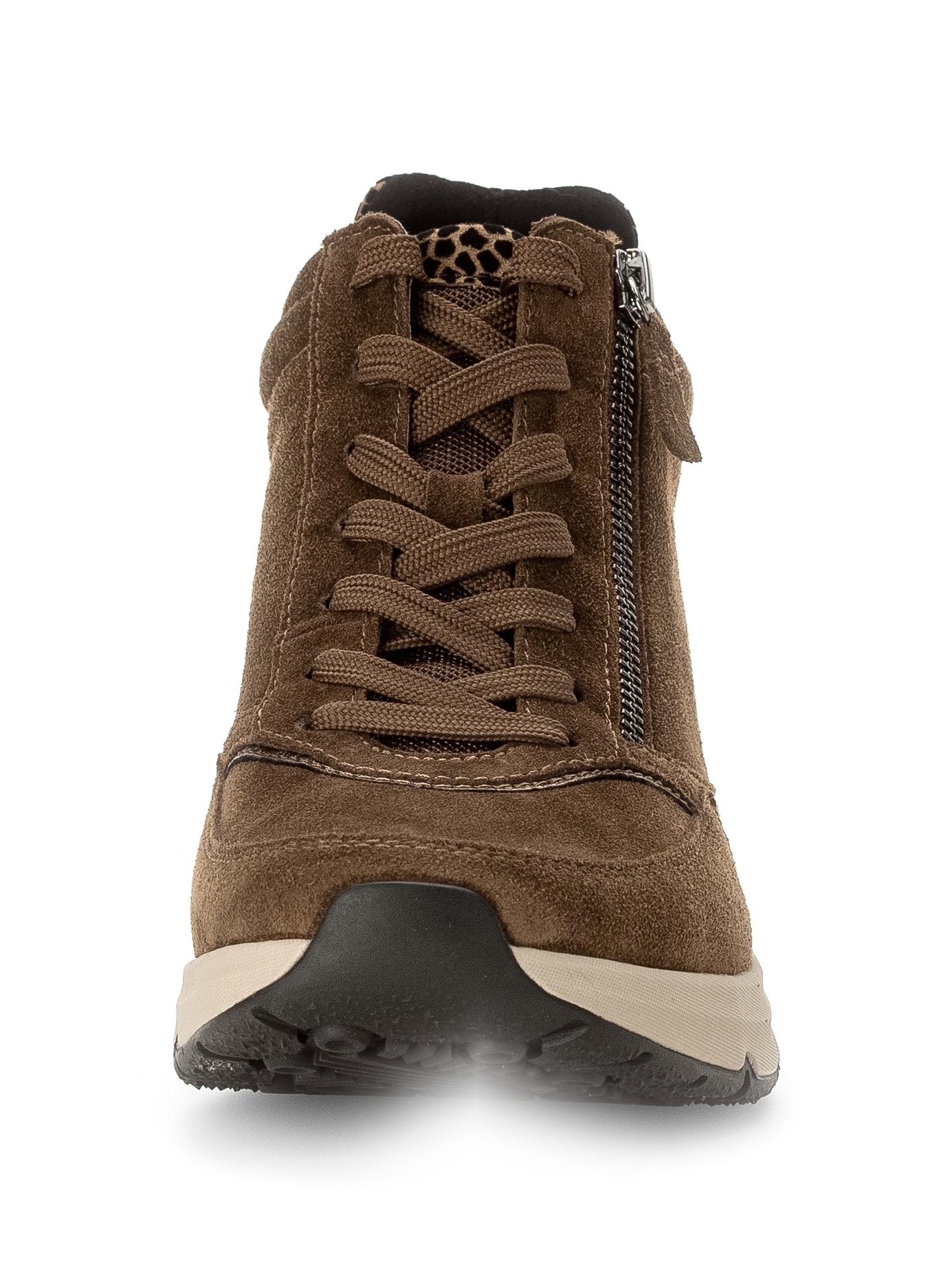 rollingsoft Baskets compensées  chaussure de loisirs, chaussure à lacets, boots à lacets avec semelle intérieure amovible