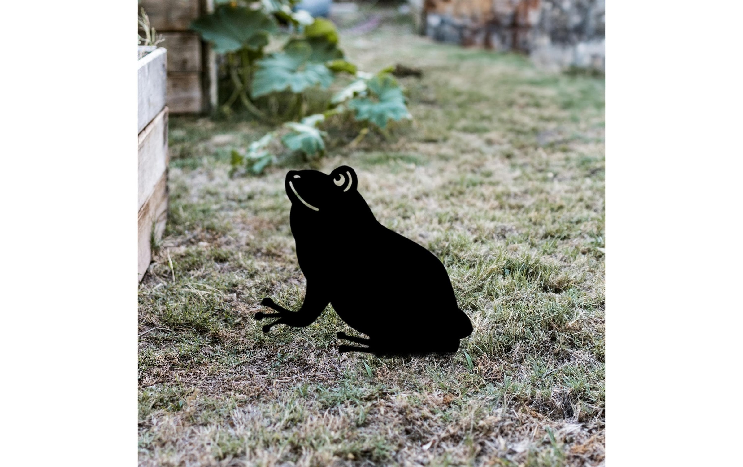   Fiches de jardin »Wallxpert Frosch 34 x 22 cm«