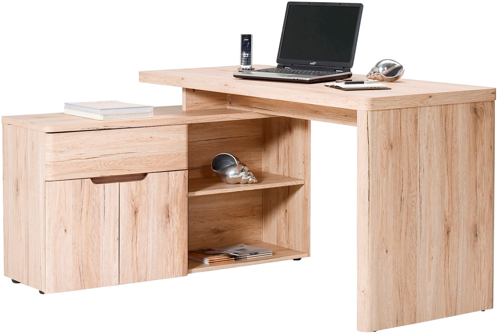 Jahnke Bureau d'angle »CU-LIBRE 150 E« 1 cuis tlg. montable dans les deux sens