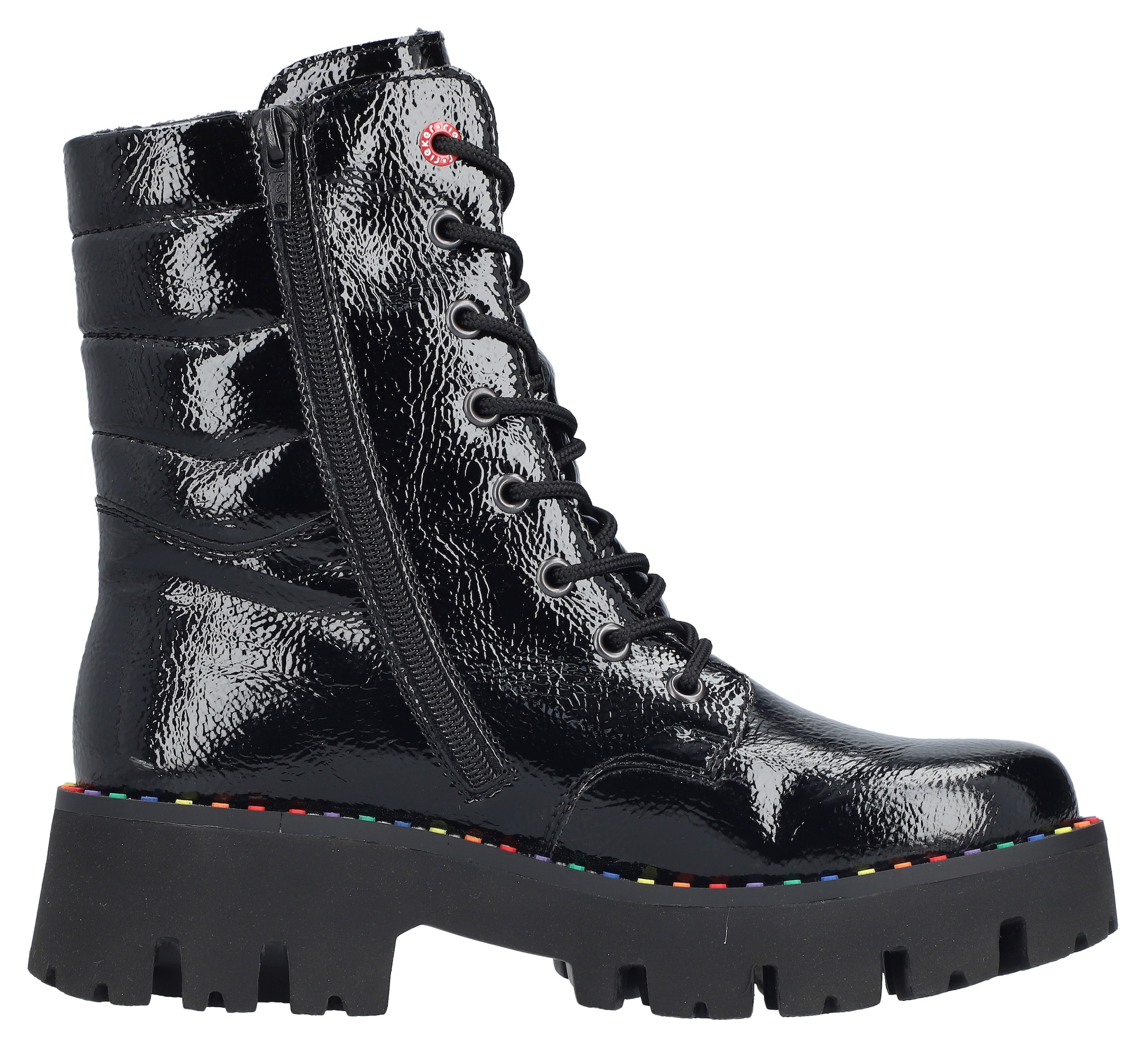Rieker Bottes d'hiver  bottes à plateforme, bottes d'hiver, bottines vernies avec fermeture éclair intérieure