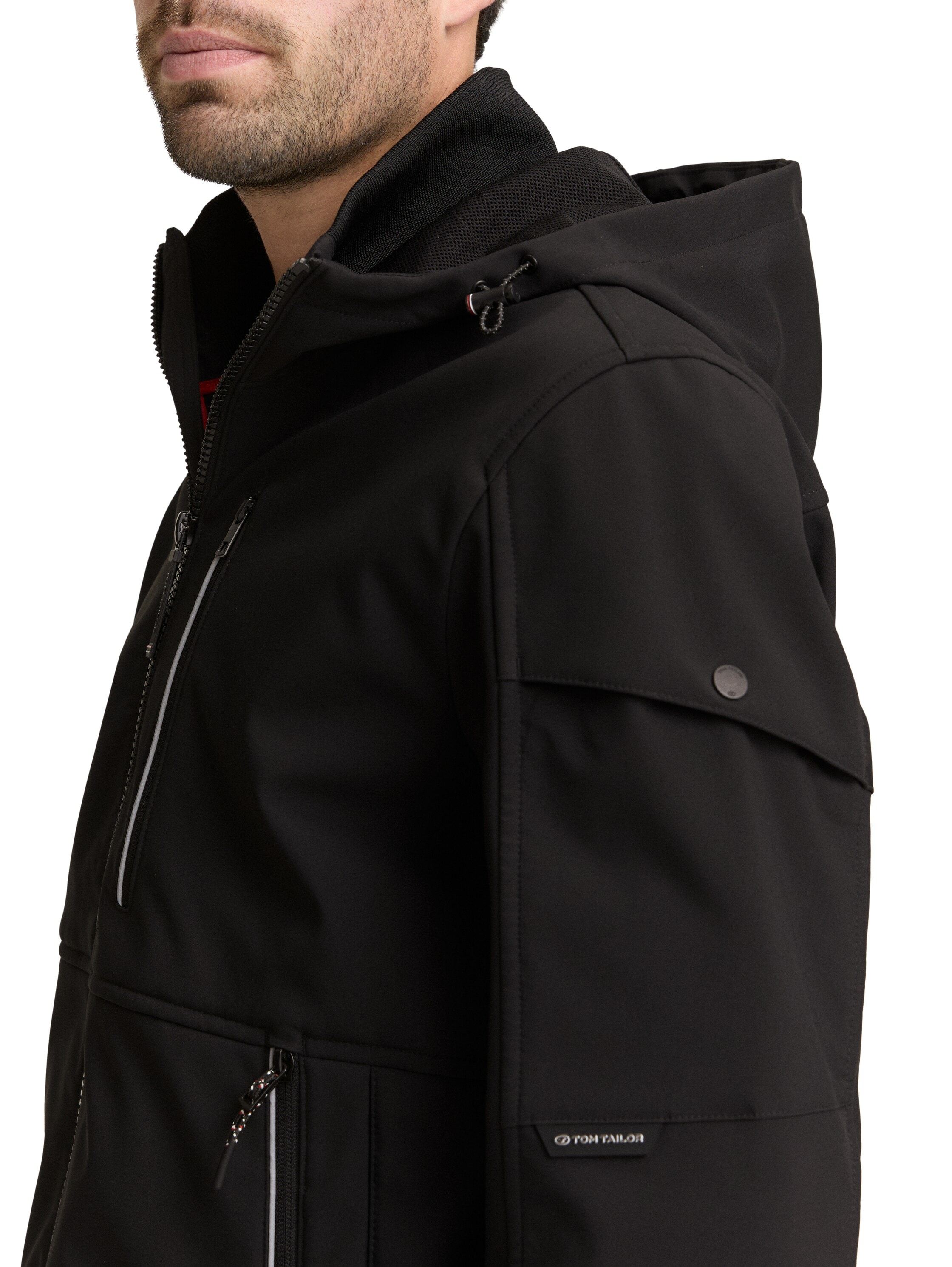 TOM TAILOR Veste softshell avec capuche avec poches