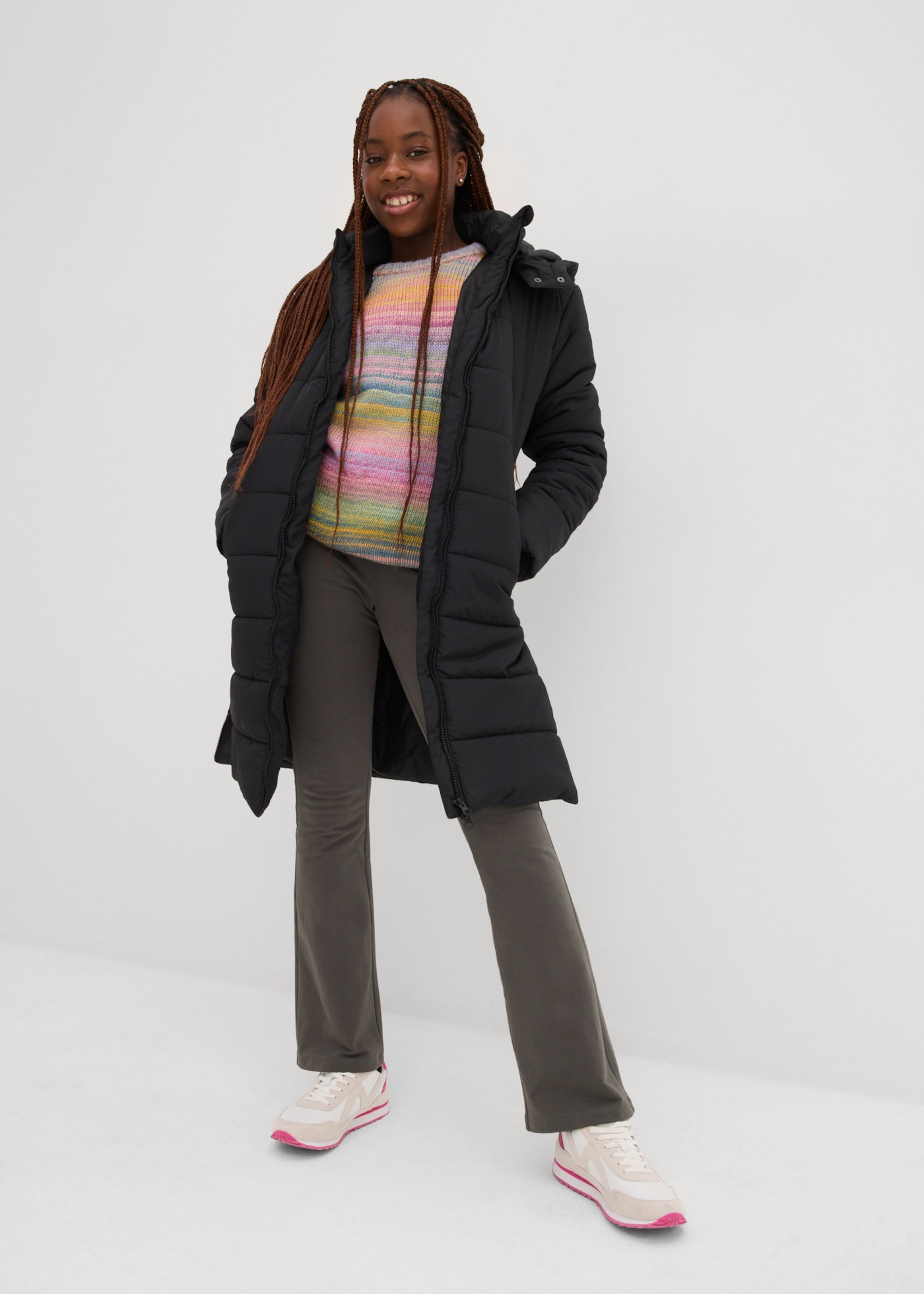 bonprix Leggings thermiques  style bootcut, avec taille élastique, coupe étroite des cuisses