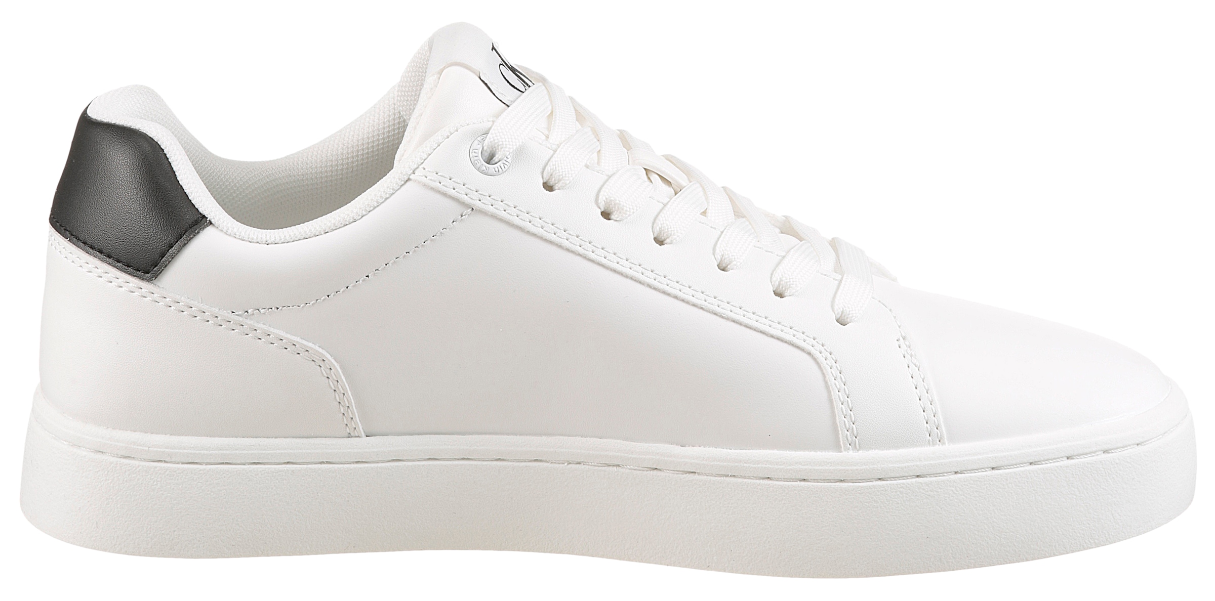 Calvin Klein Jeans Sneaker »CLASSIC CUPSOLE MONO LTH«  Freizeitsneaker, Halbschuh, Schnürschuh in klassischer Optik