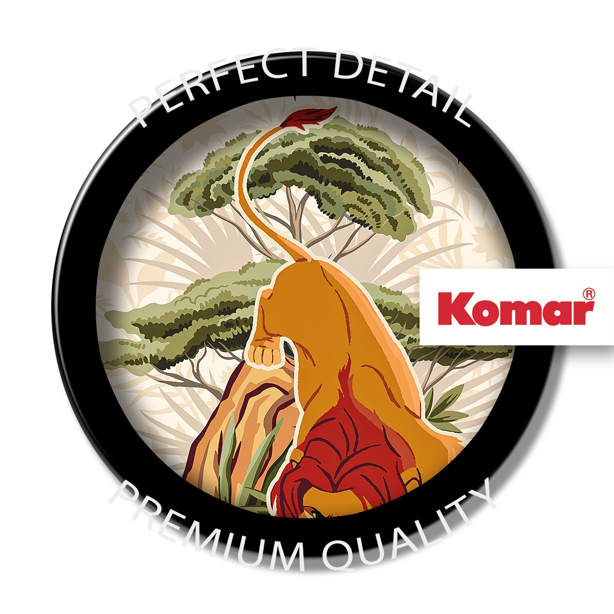 Komar Fototapete »Vlies Fototapete - Lion King Long Live The King - Grösse 200 x 280 cm« Comic | bedruckt glatt