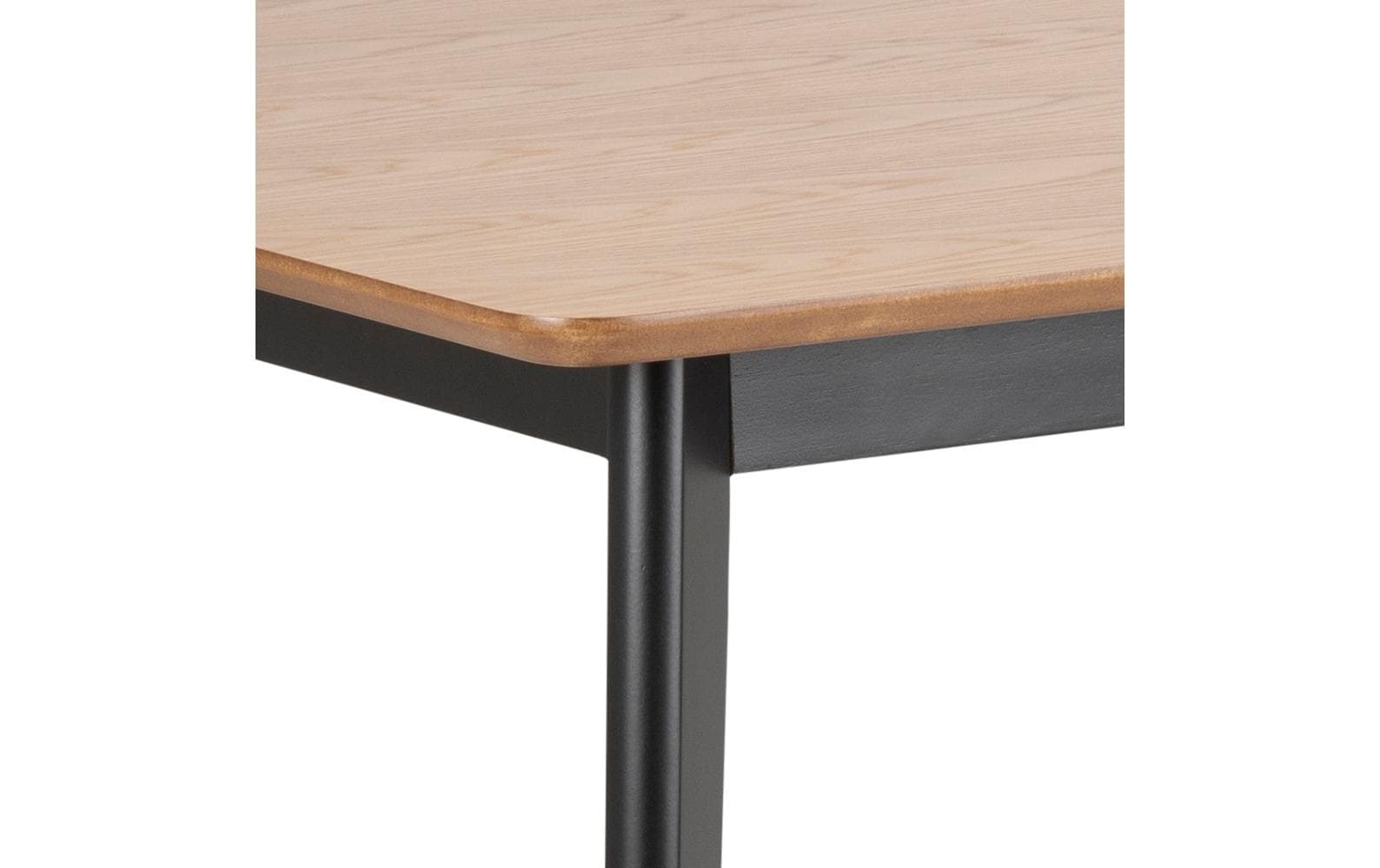 AC Design Table de salle à manger »Roxby 120 x 80 x 76 cm, Nature/Schwarz«