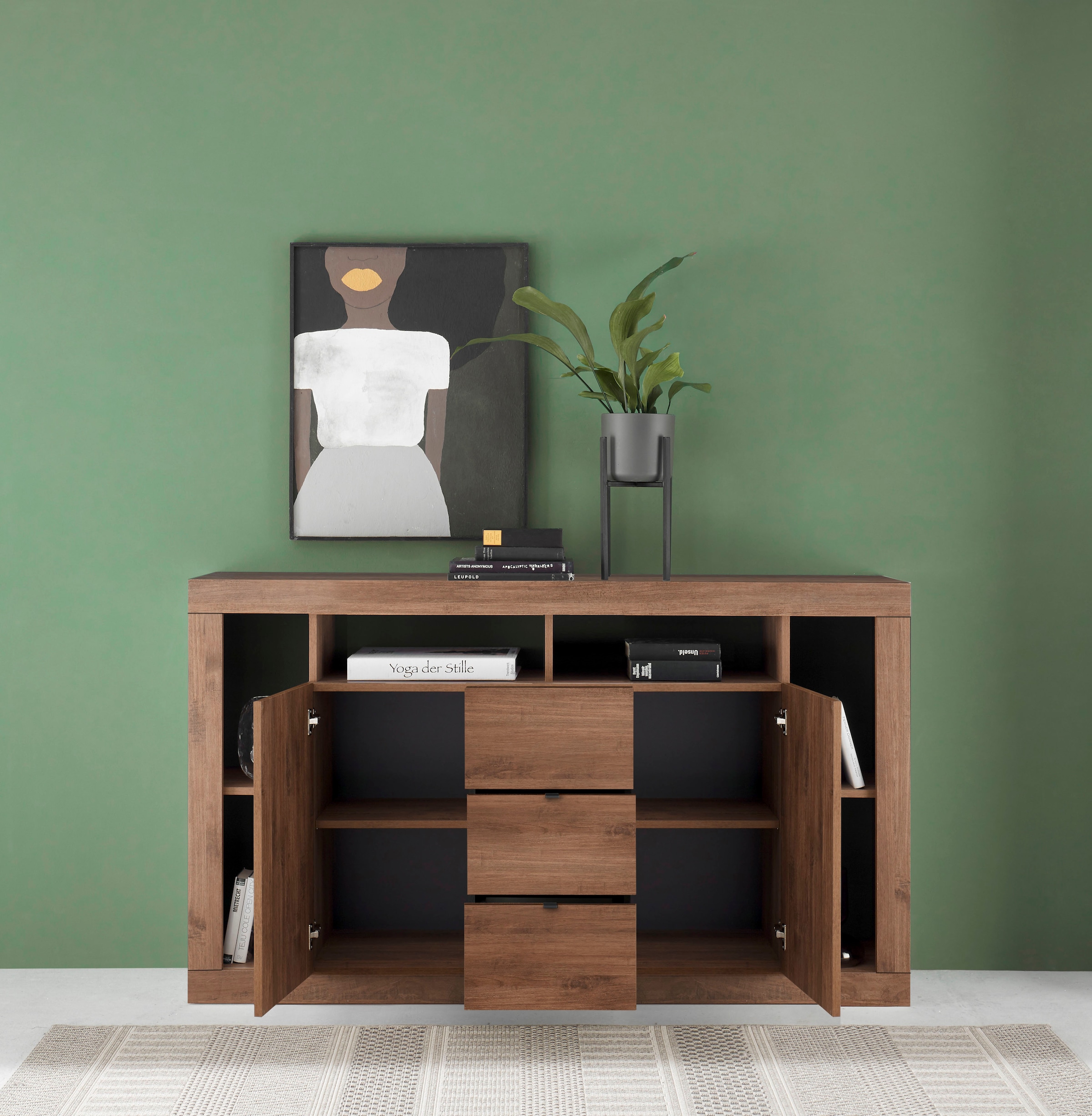 Home affaire Sideboard »Rimini« mit 2 Türen und 3 Schubkästen