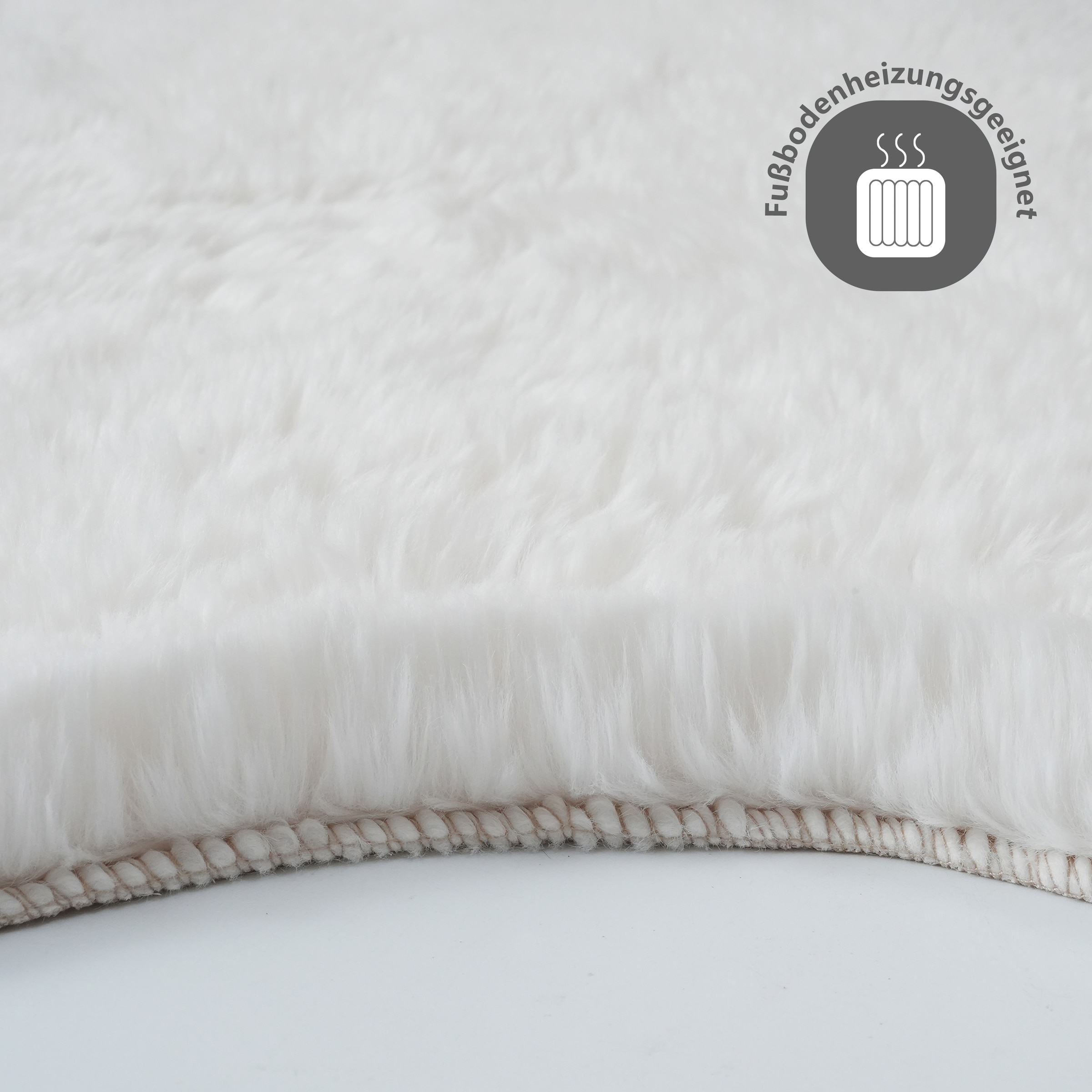 GOODproduct Tapis à poils longs »Mollin, Fellform, leichter Glanz« Rectangulaire 30 mm Höhe fausse fourrure, imitation fourrure, lavable, duveteux, doux, salon