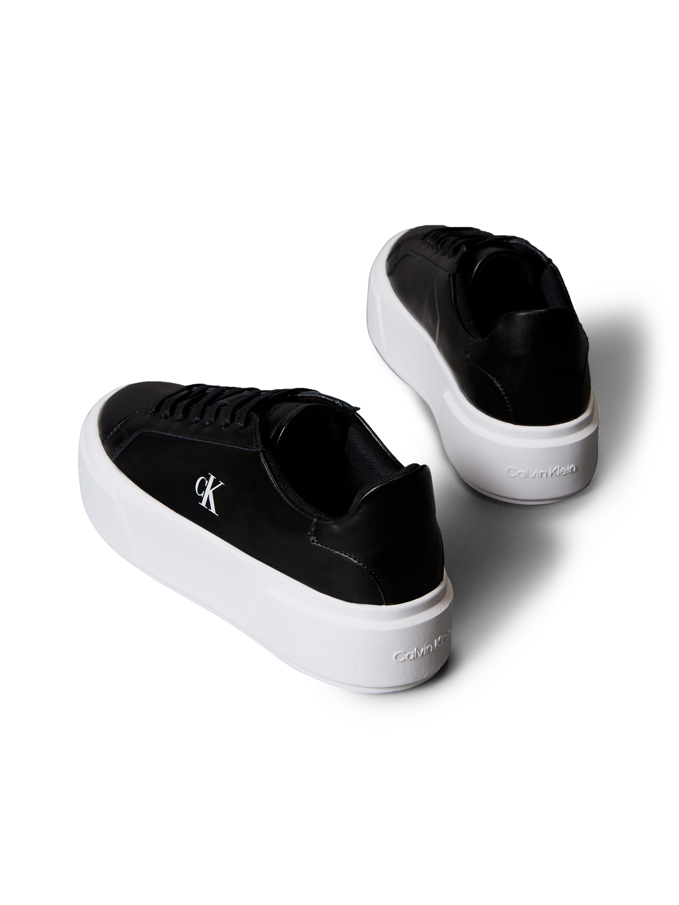 Calvin Klein Jeans Baskets à plateforme »FLATFORM LACE UP LTH MG«  chaussure à lacets, chaussure basse, chaussure de loisirs avec logo CK