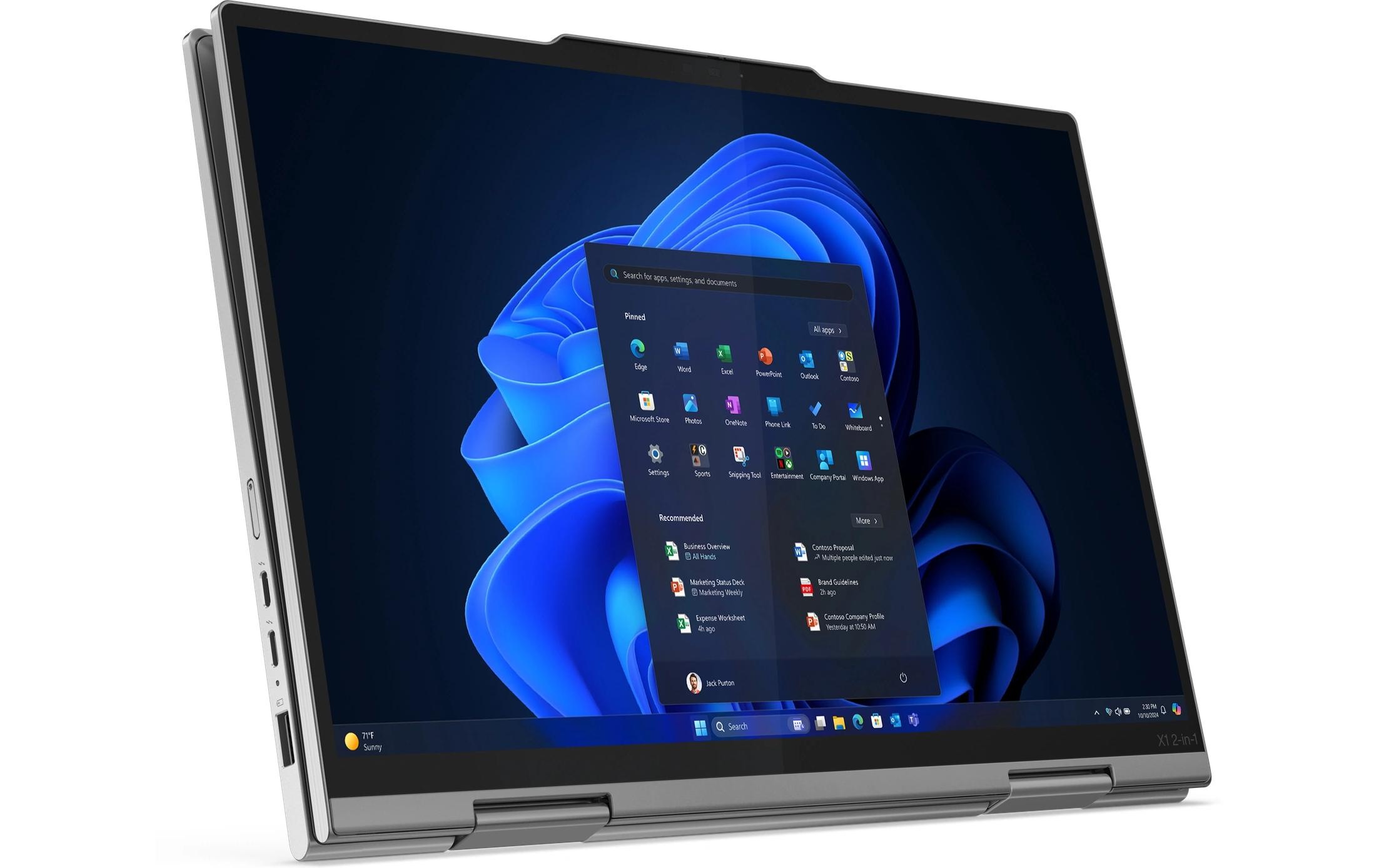 Lenovo Ordinateur portable »ThinkPad X1 2-in-1 Gen. 10 Aura Edition Copilot+ PC« / 14 ″ Intel Core Ultra 7 ARC;2 x USB 3.0 (3.1 Gen. 1) Typ A