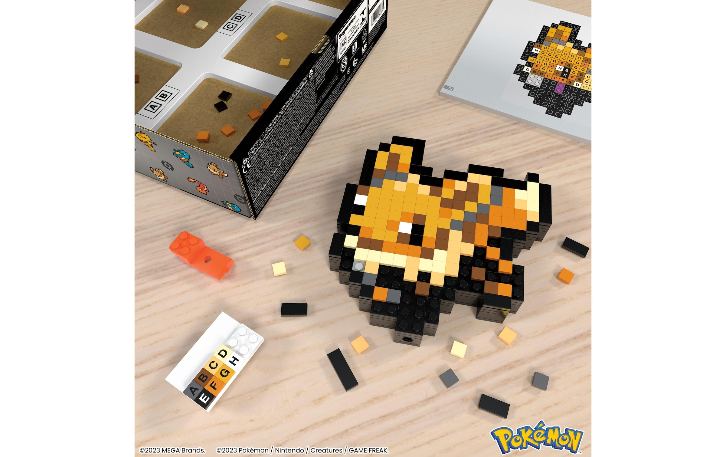 MEGA Spielbausteine »Pokémon Evoli Pixel Art«