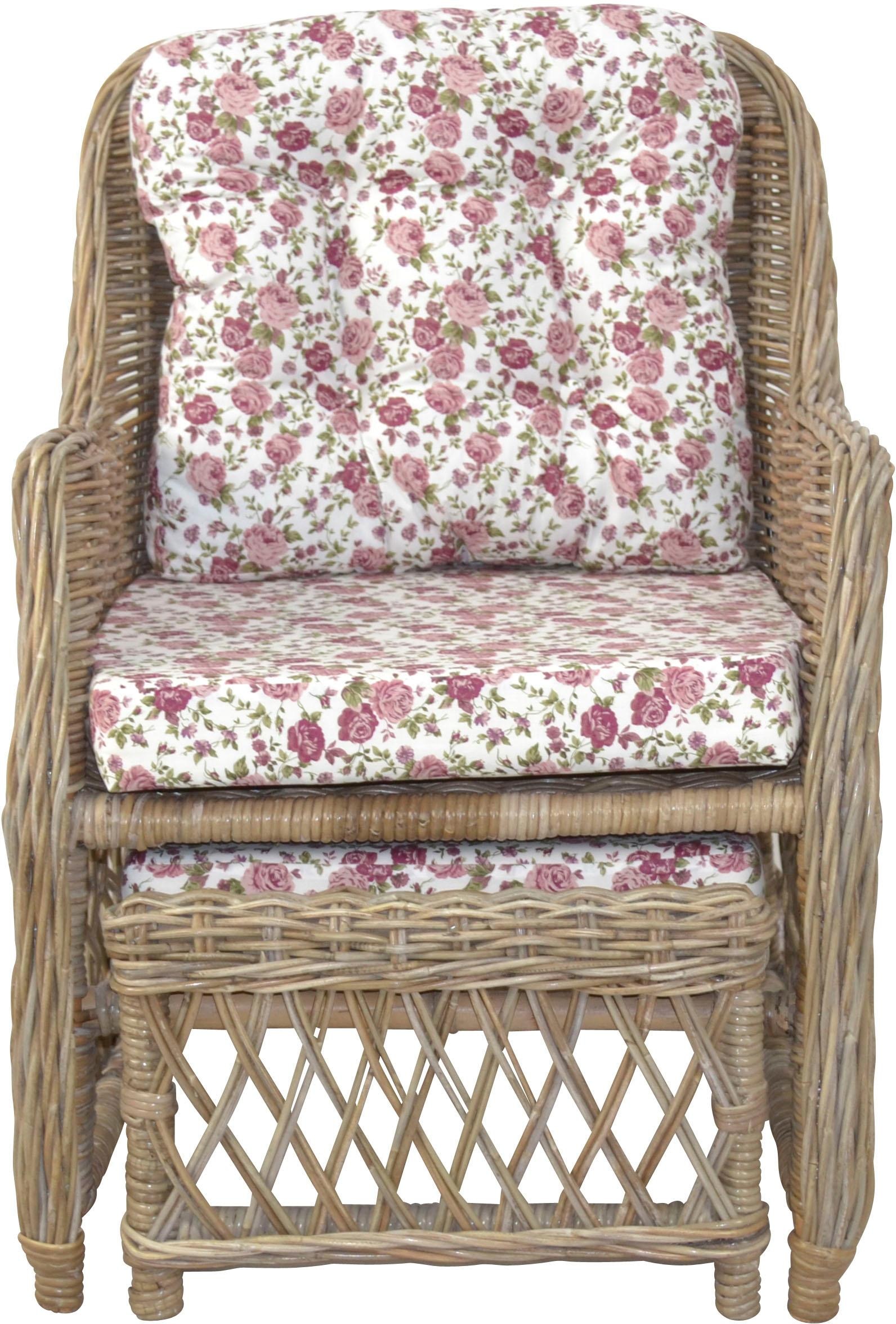 Home affaire Chaise en rotin () Handarbeit, Masse (B/T/H): (67/75/91)