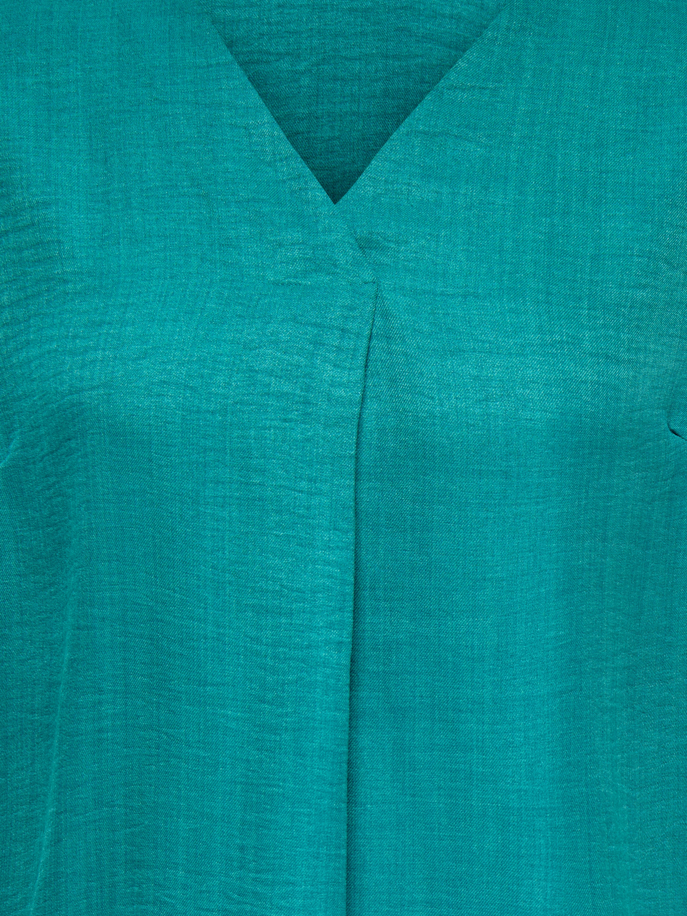 ONLY CARMAKOMA Blouse à manches courtes »CARBAY S/S V-NECK TOP WVN« fibre synthétique, coupe régulière