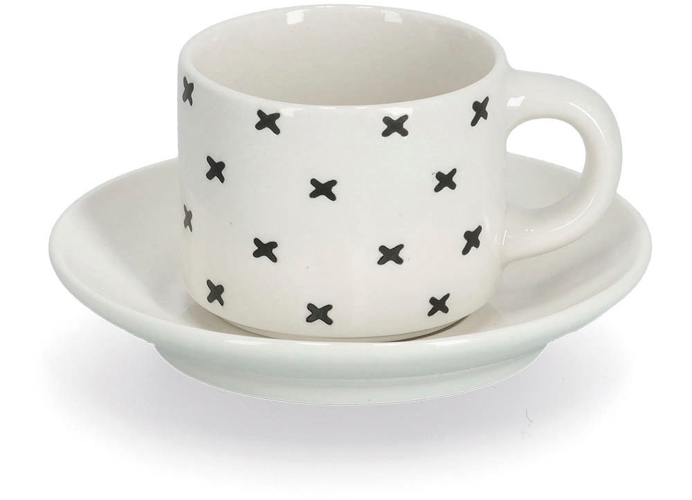 Zeller Present Espressotasse 8-teilig (4 Tassen/4 Untertassen)