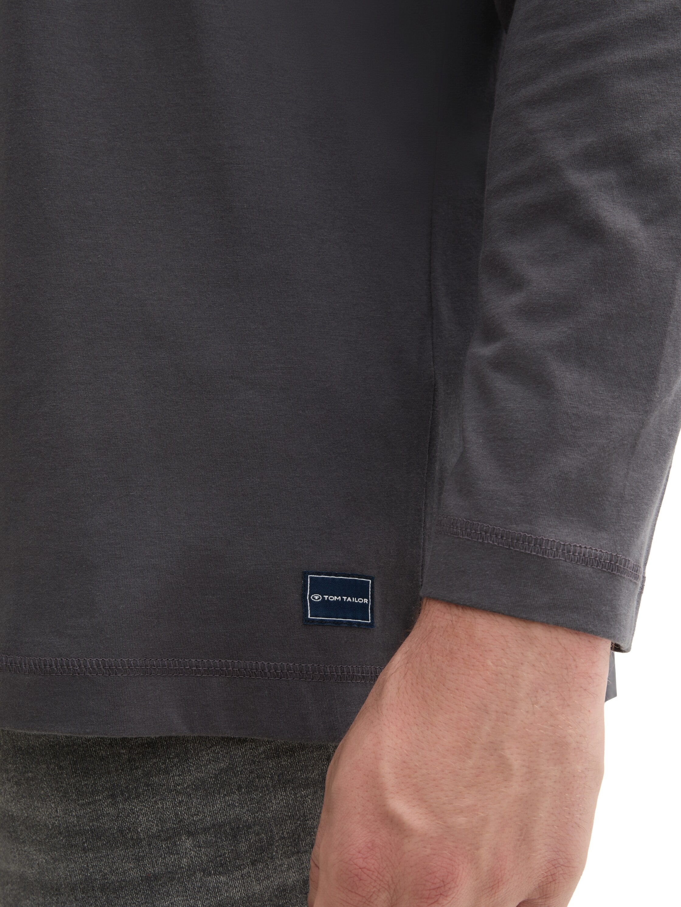 TOM TAILOR PLUS Langarmshirt mit Print/Grosse Grössen