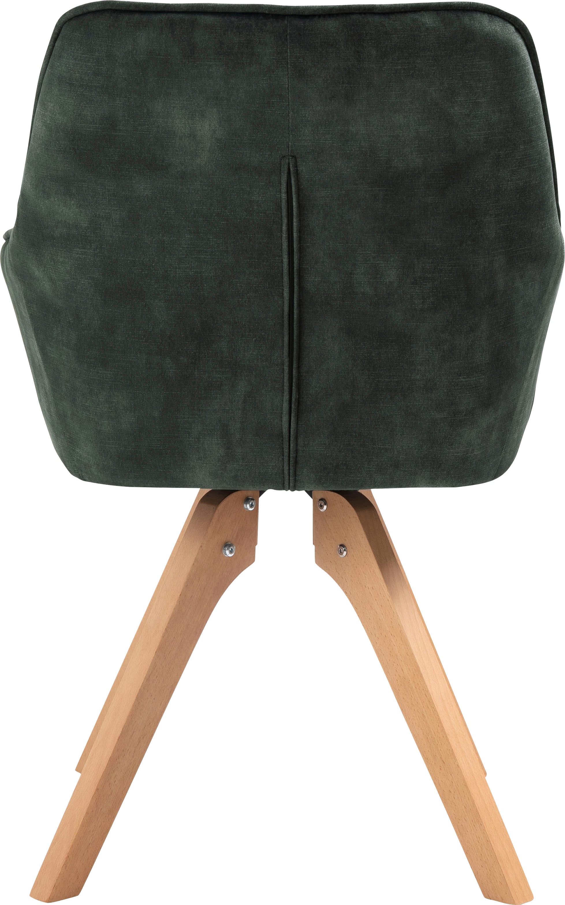 SalesFever Essgruppe »Eleganter Tisch inkl. Stühle« 5-teilige Samtverlours-Sitzgruppe, drehbare Stühle, 180cm Tischbreite