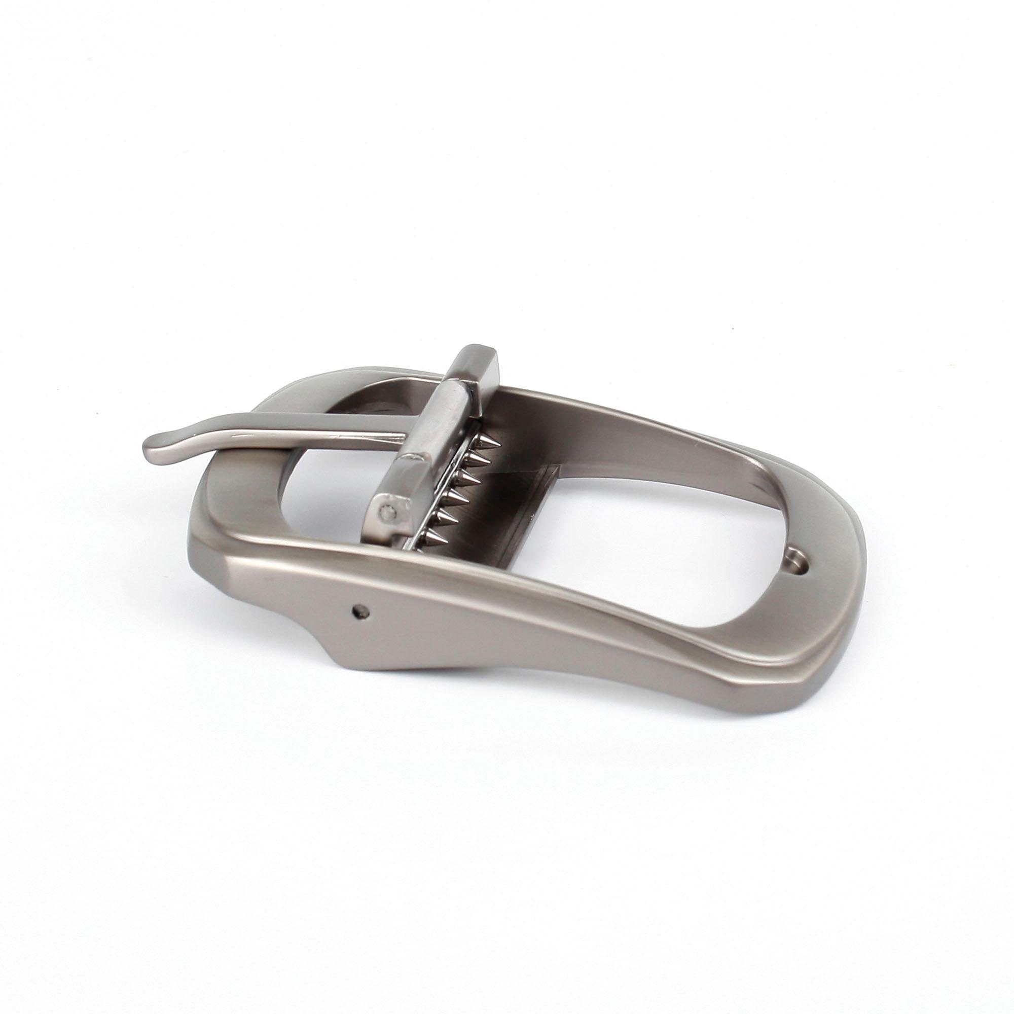 Anthoni Crown Ledergürtel mit matter Schliesse, im zeitlosen Look