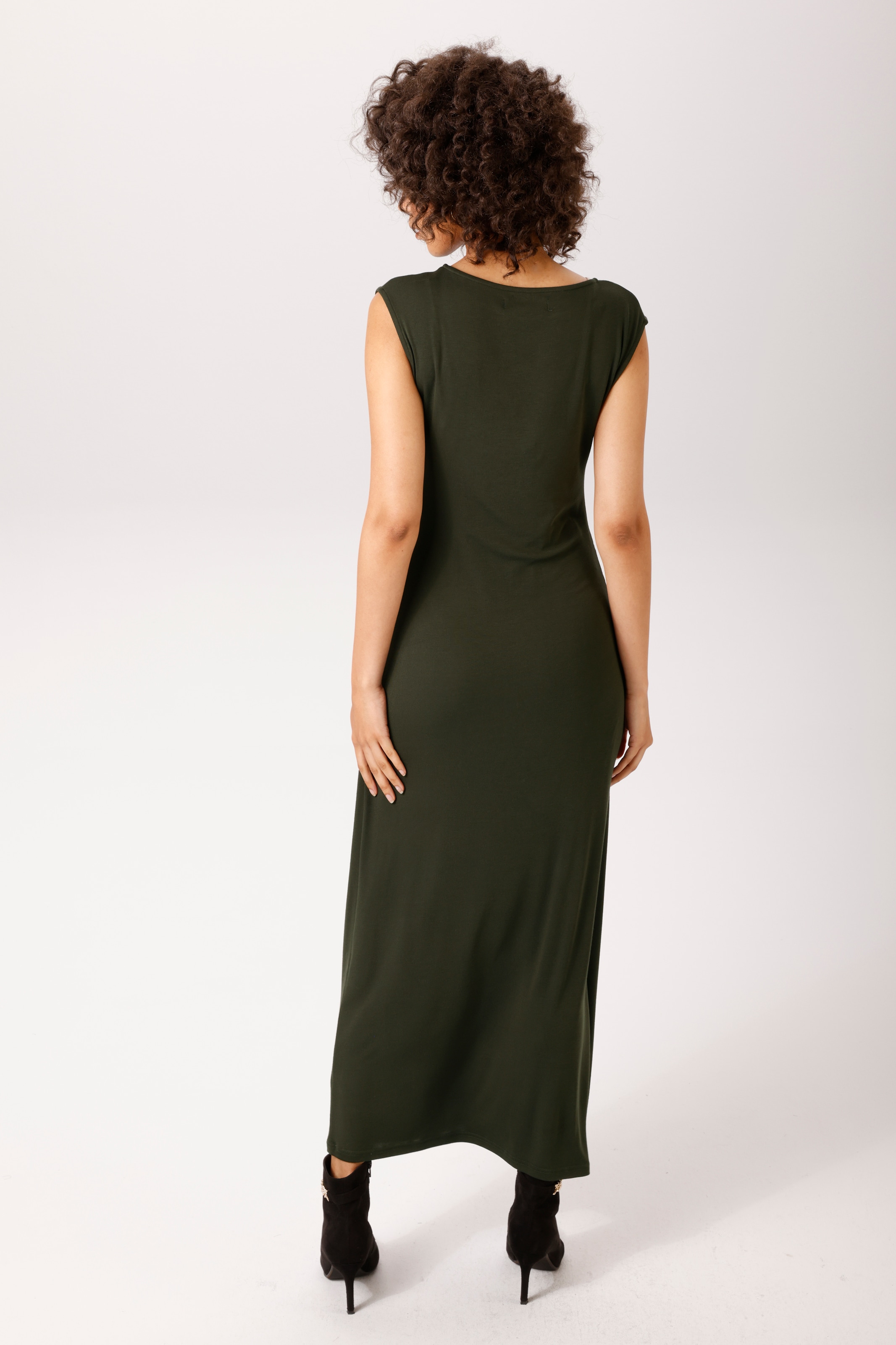 Aniston CASUAL Maxikleid mit Raffungen in der Taillennaht - NEUE KOLLEKTION