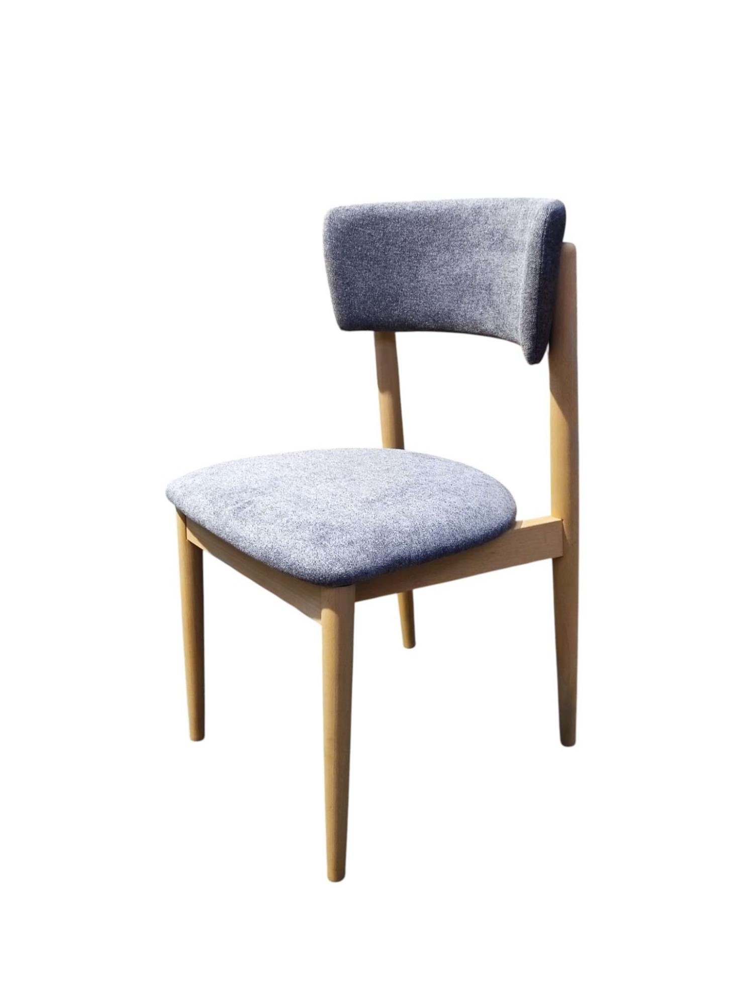 GOODproduct Chaise rembourrée »Jan Esszimmerstuhl, Küchenstuhl, 4-Fussstuhl« () 2 cuisChenille, Massivholzbeine, Retro