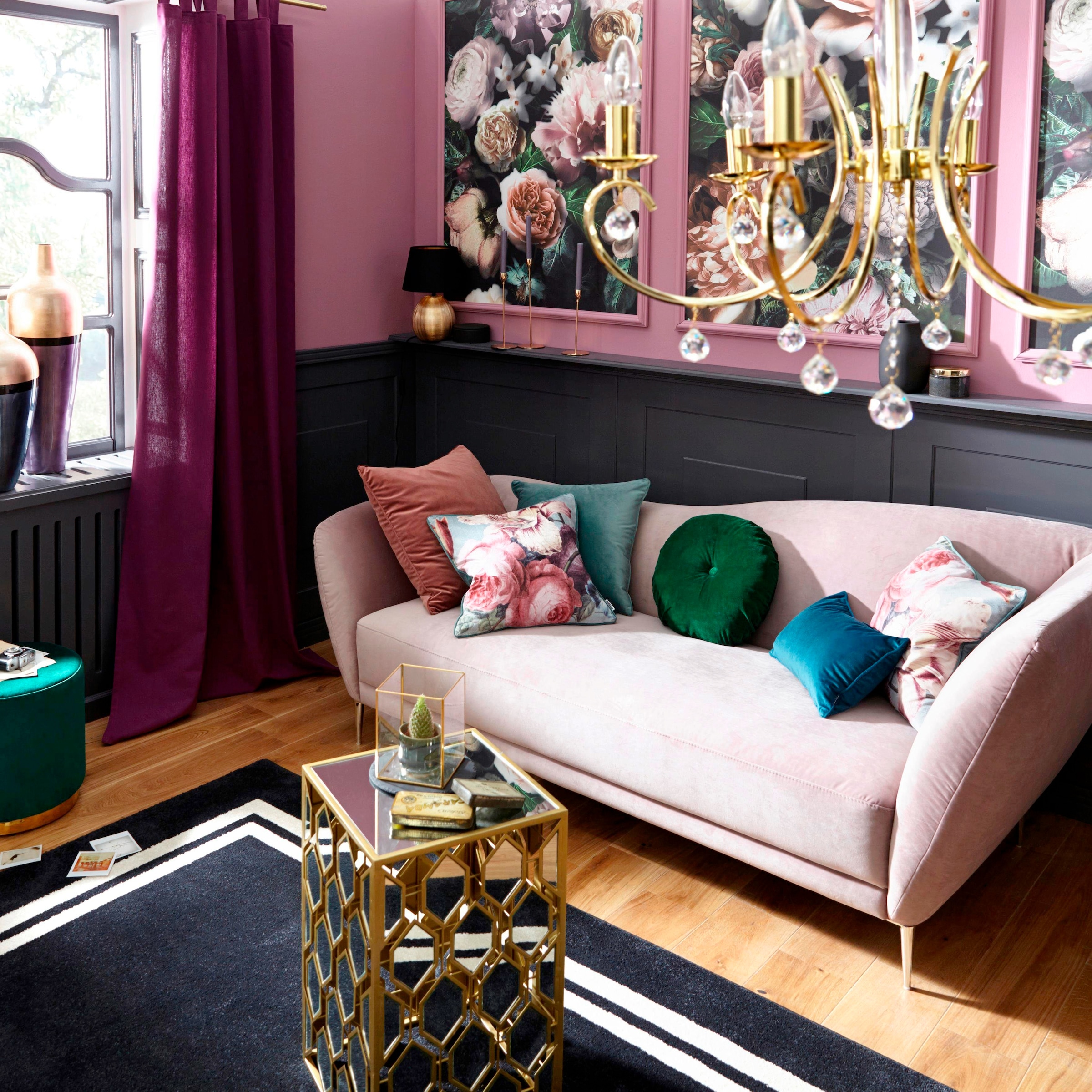 Komar Papier peint intissé »Victoria Black Panel« (Breite x Höhe), Vliestapete, 100 cm Bahnbreite